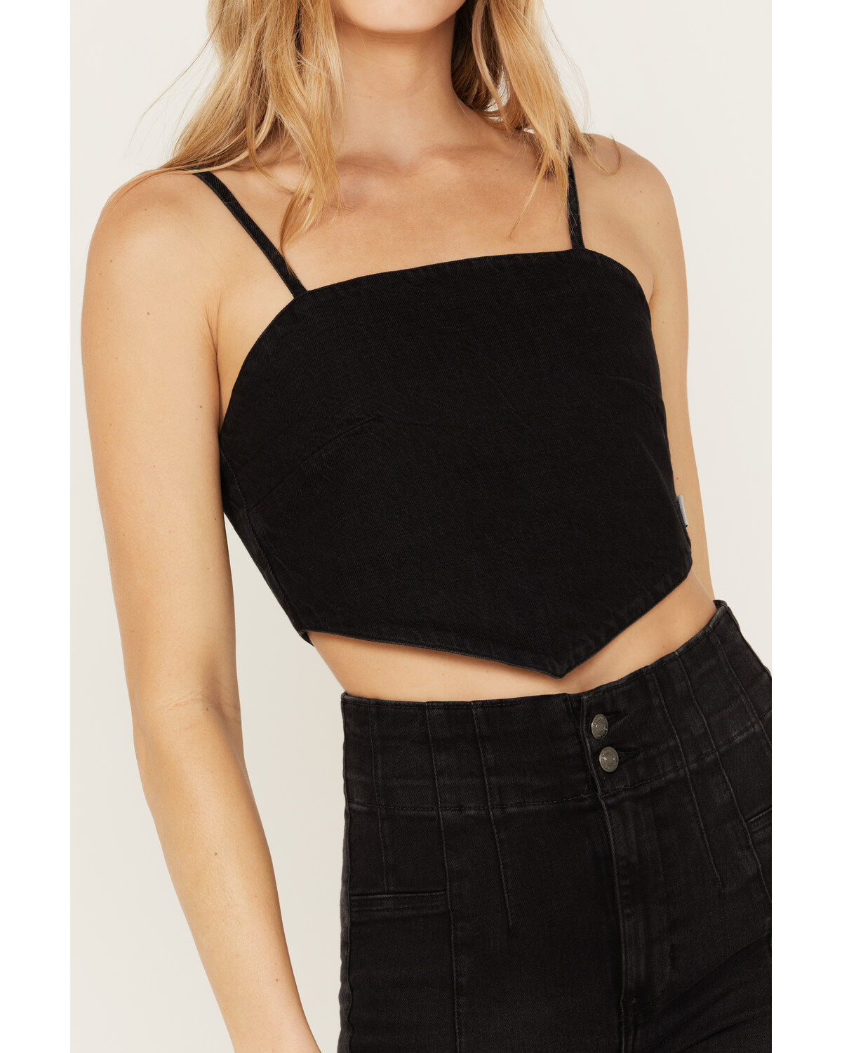 Wrangler Women's Dark Wash Denim Kassidy Bandana Top