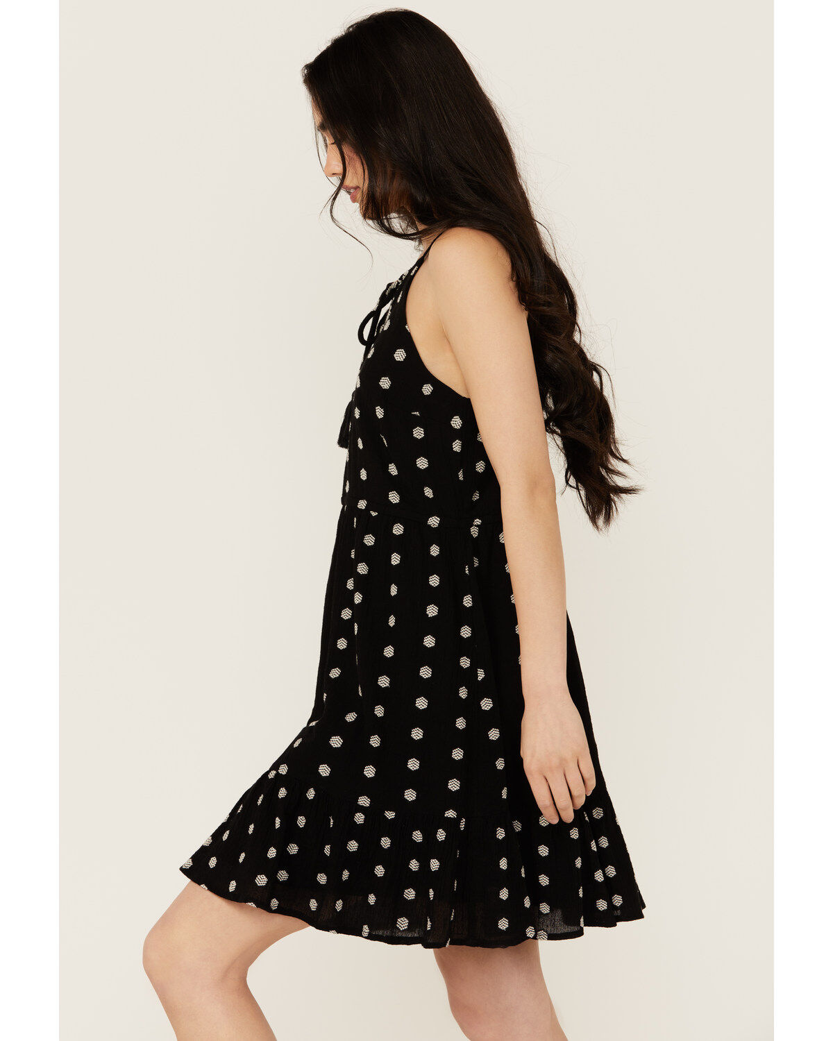 Idyllwind Women's Zelida Embroidered Halter Neck Mini Dress
