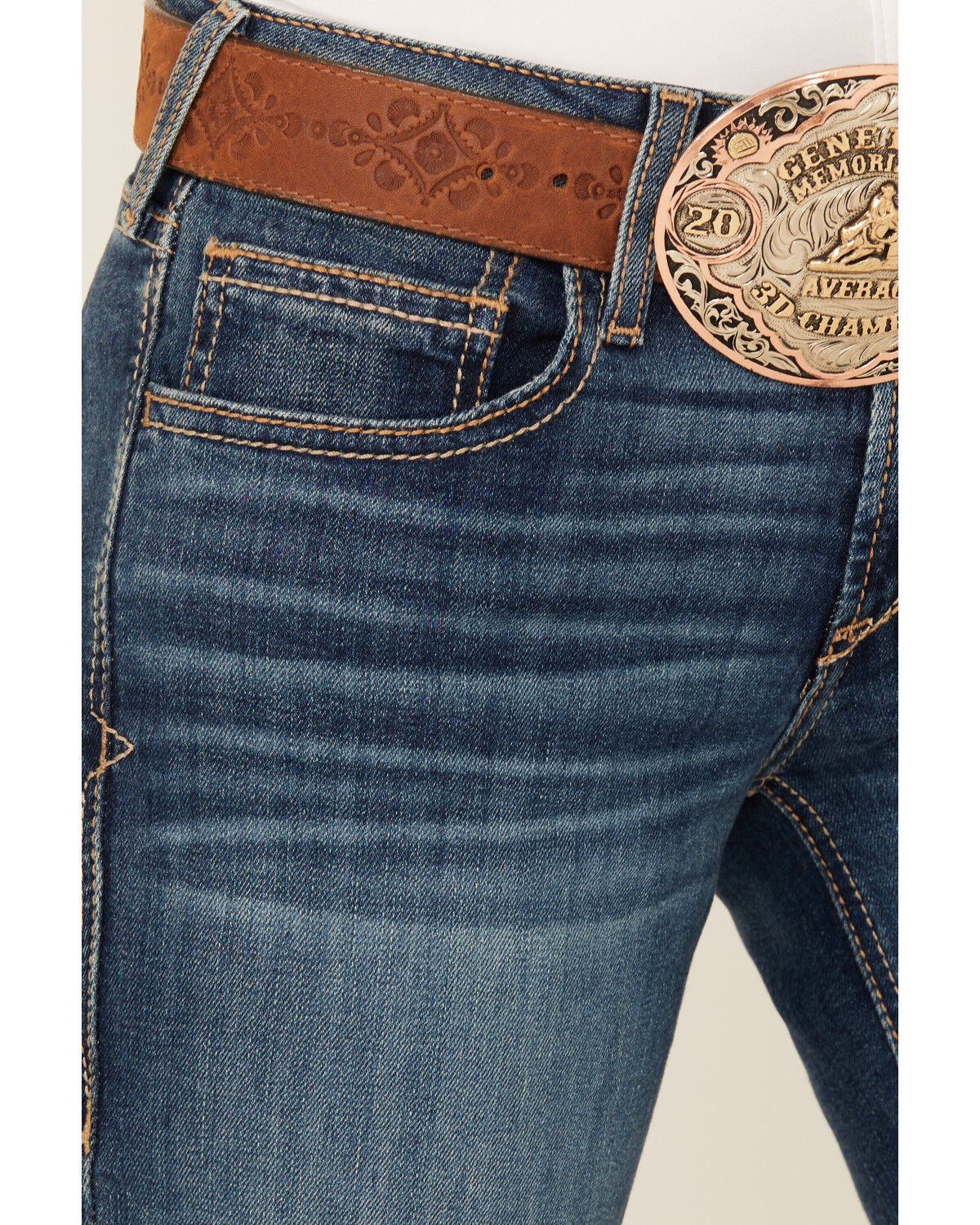 Ariat Women's Hasley Dark Wash Mid Rise Slim Trouser Denim Jeans