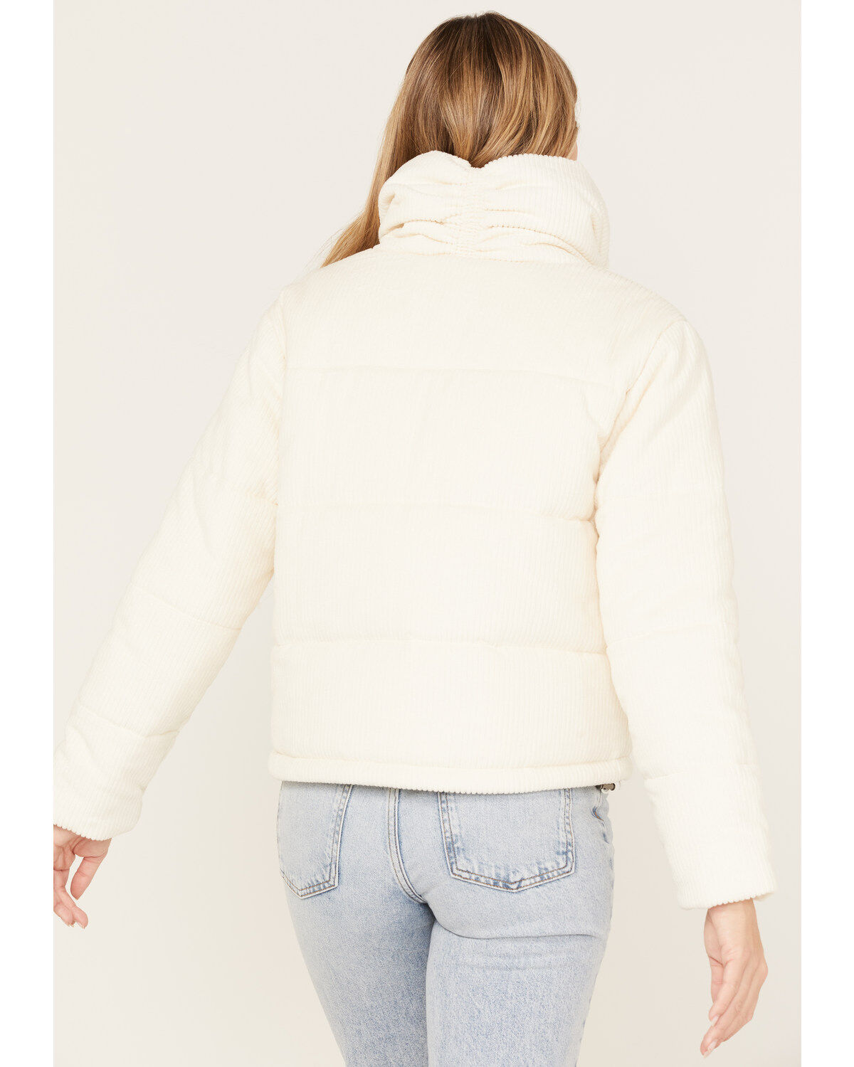 Cleo + Wolf Women's Quilted Corduroy Puffer Jacket