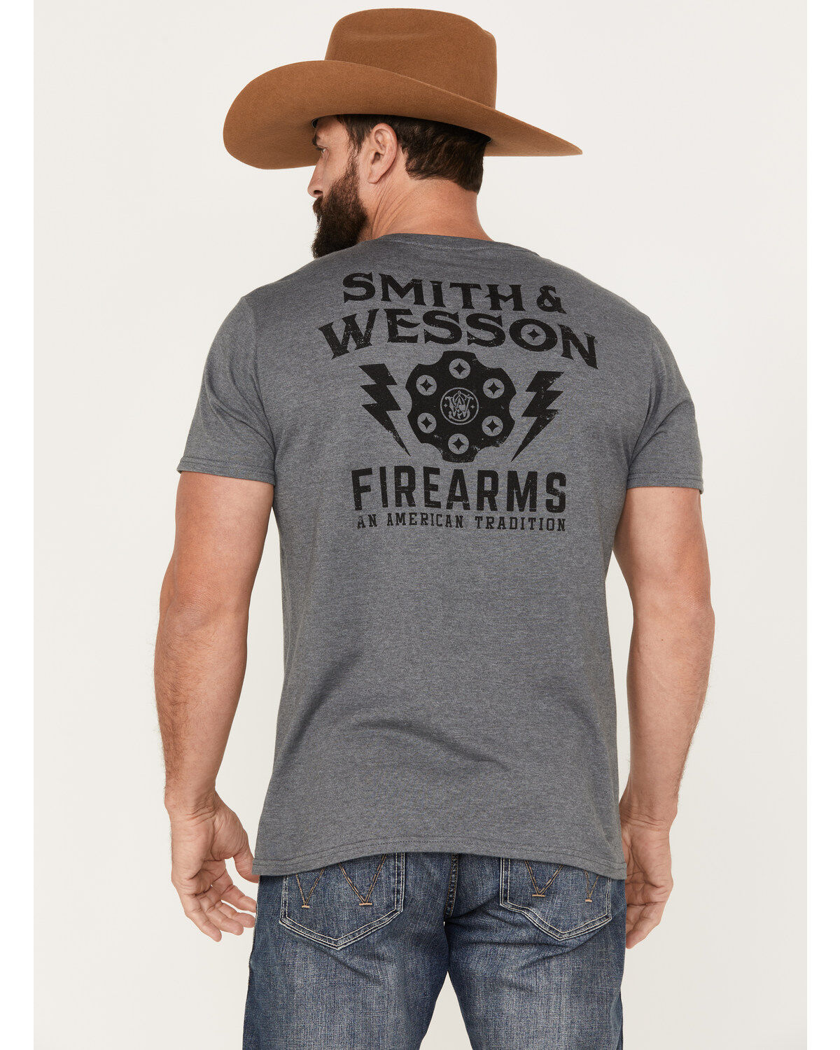 Smith & Wesson Men's Revolver Short Sleeve Graphic T-Shirt