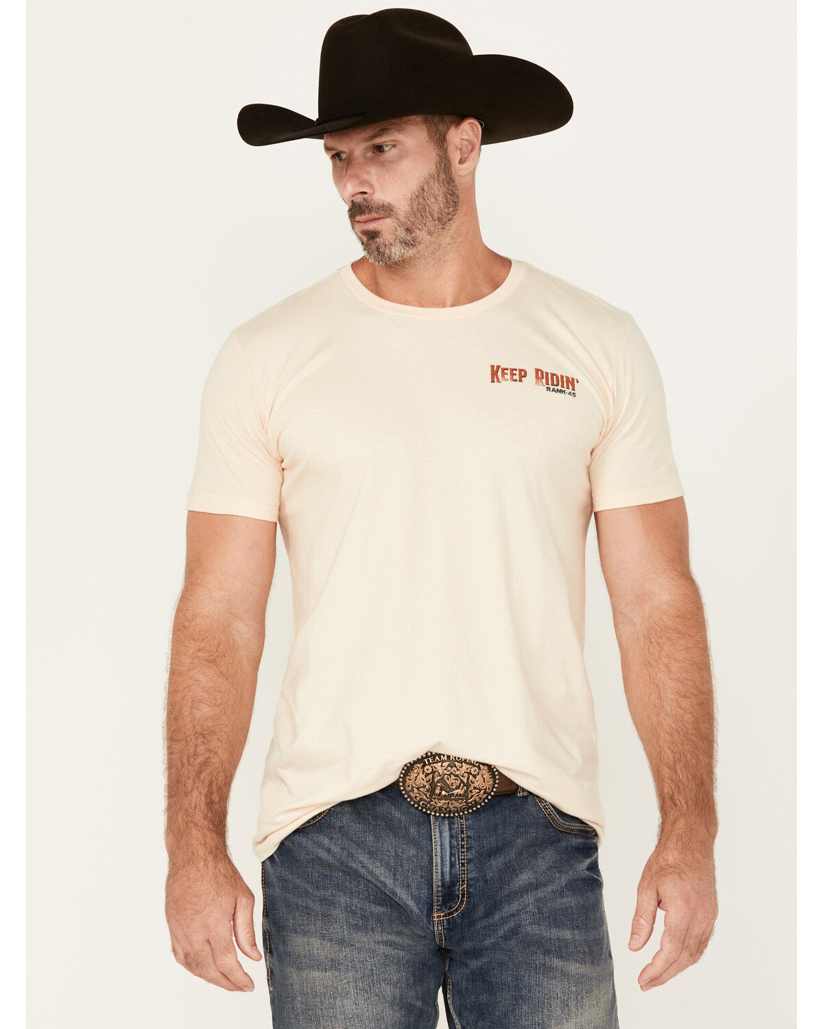 RANK 45® Men's Keep Ridin' Cowboy Short Sleeve Graphic T-Shirt
