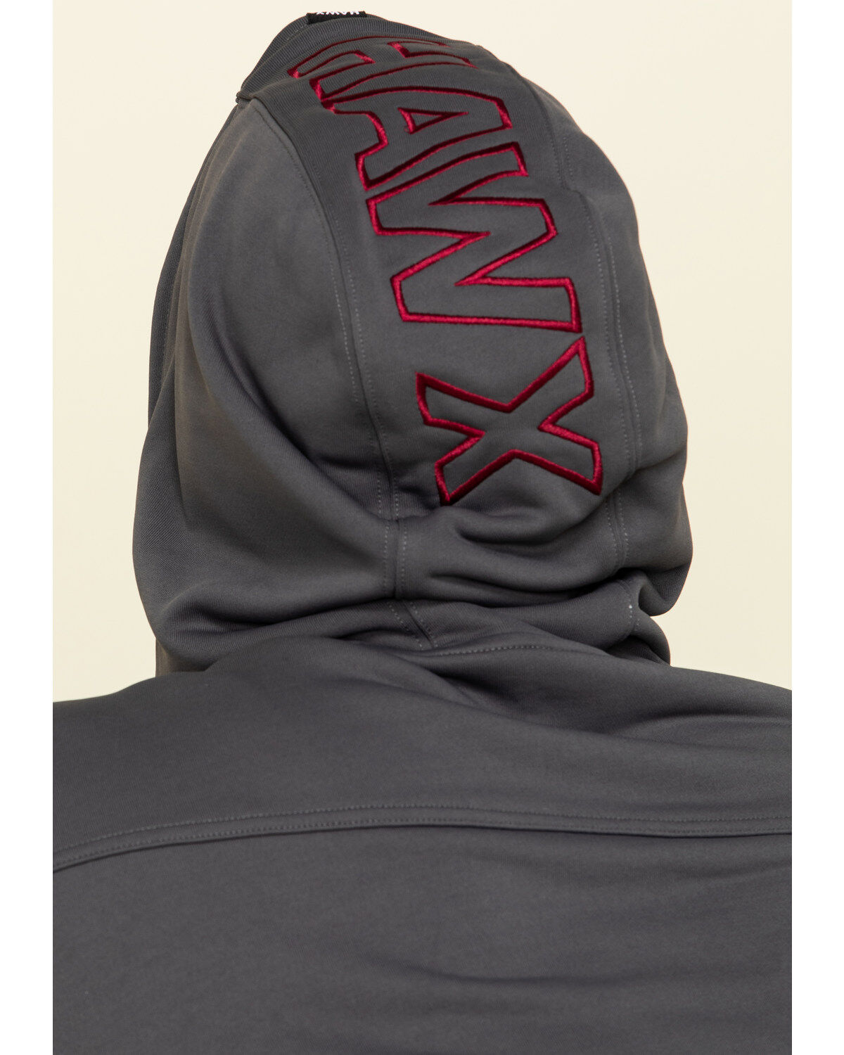 Hawx Men's Gray Tech Logo Hooded Work Sweatshirt - Tall