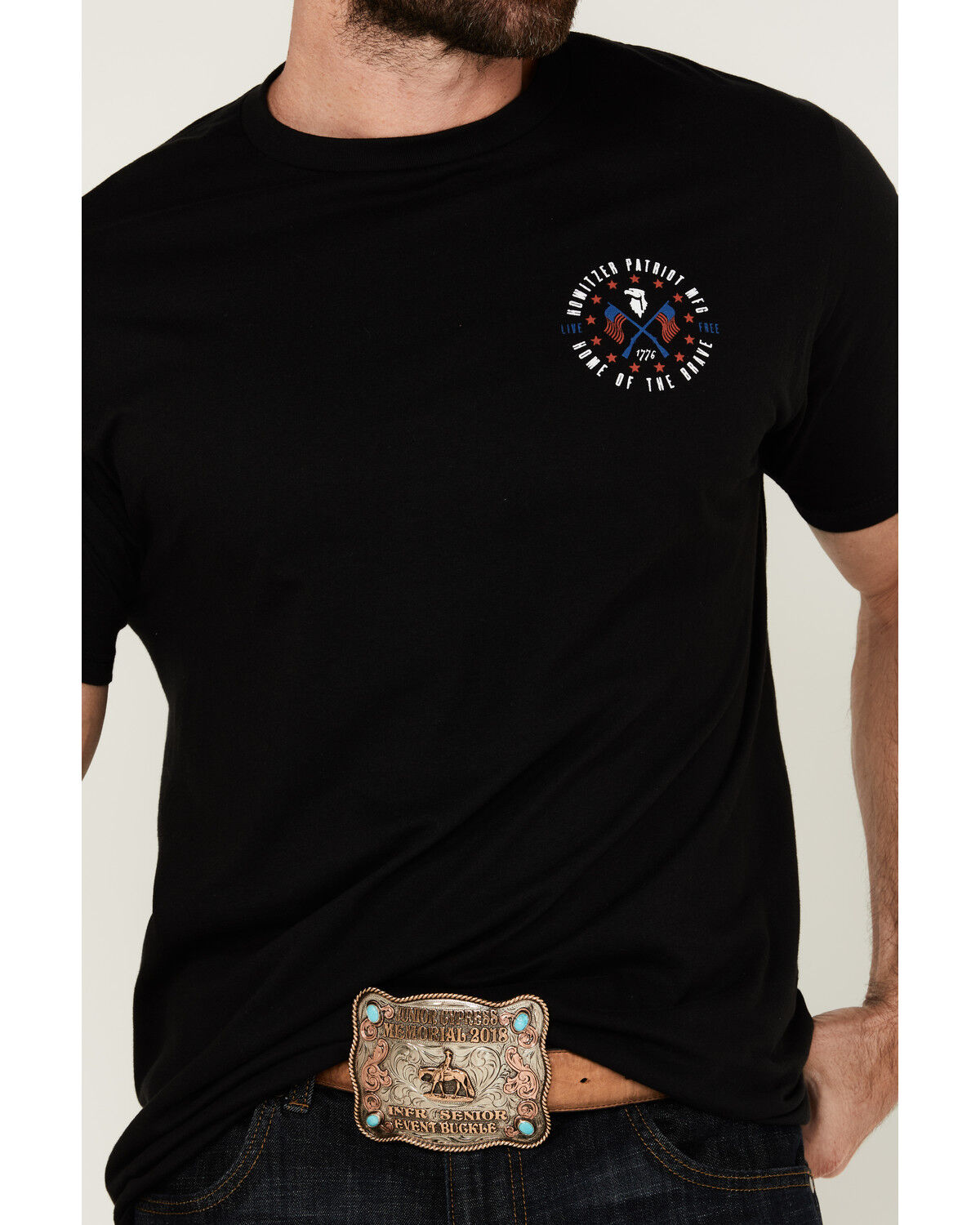 Howitzer Men's Patriot Eagle Short Sleeve Graphic T-Shirt