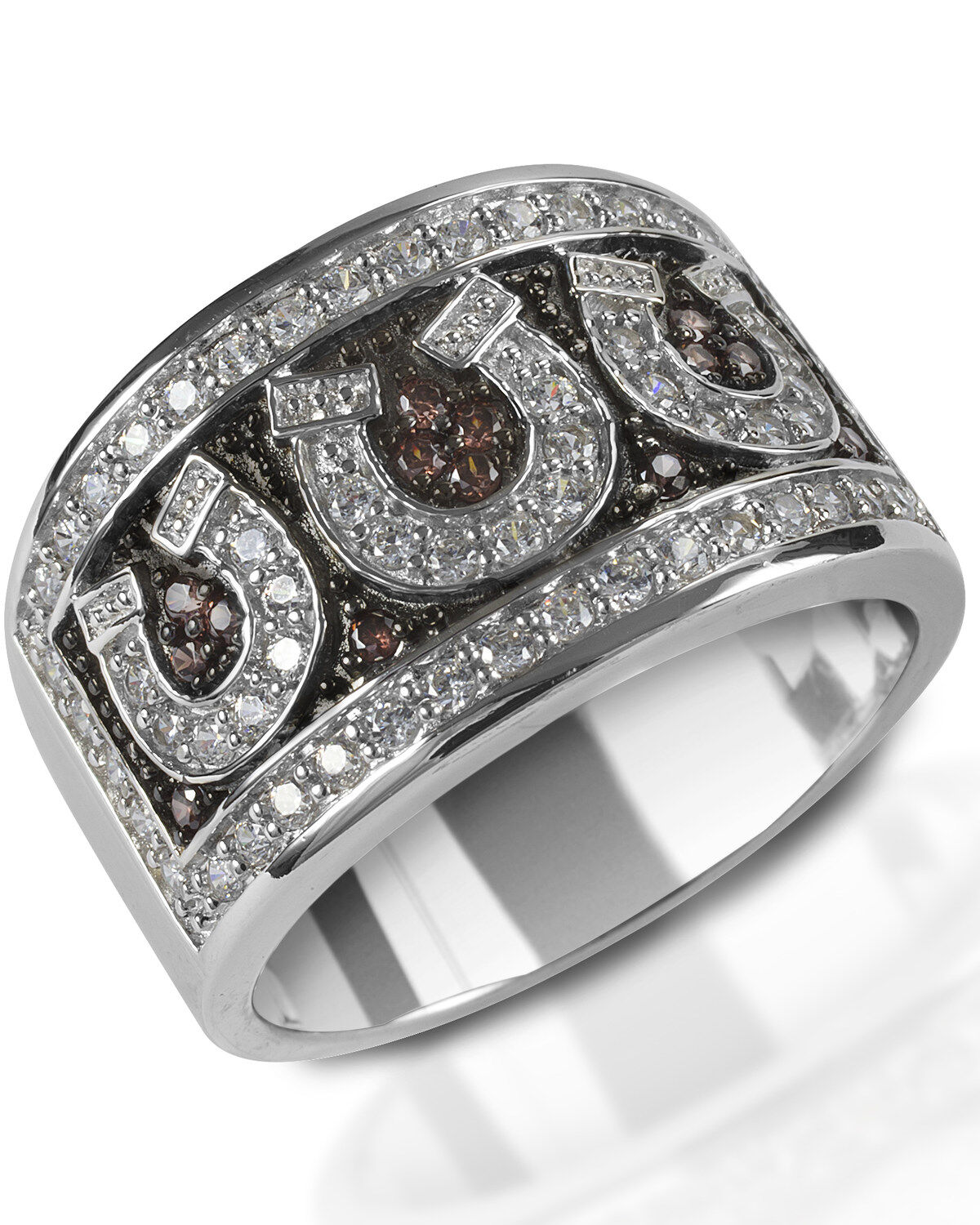 Kelly Herd Women's Pave Horseshoe Ring