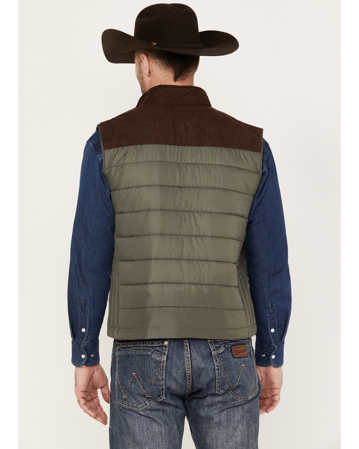 Hooey Men's Color Block Packable Vest