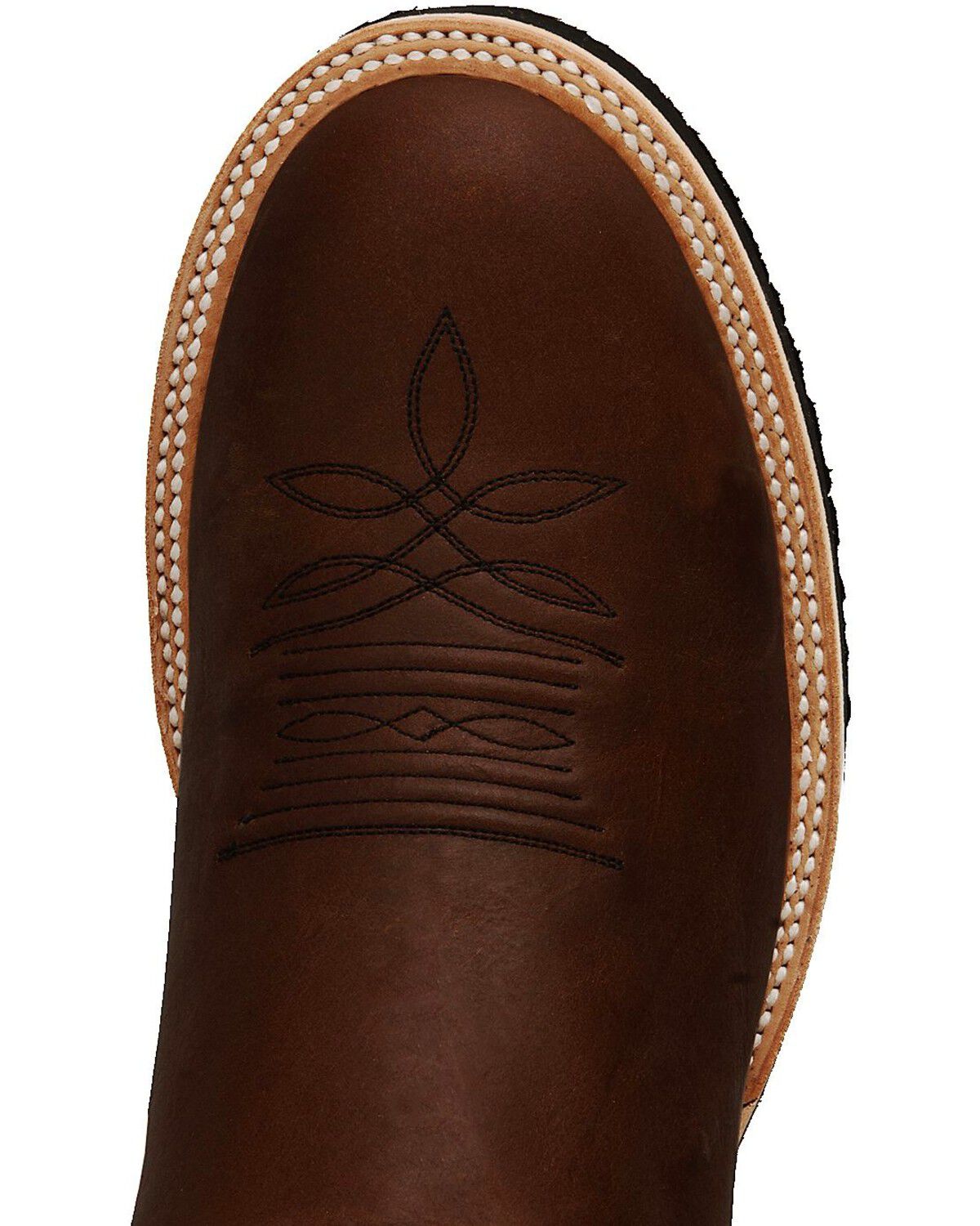 Justin Men's Paluxy Brown Tekno Crepe Cowboy Boots - Round Toe