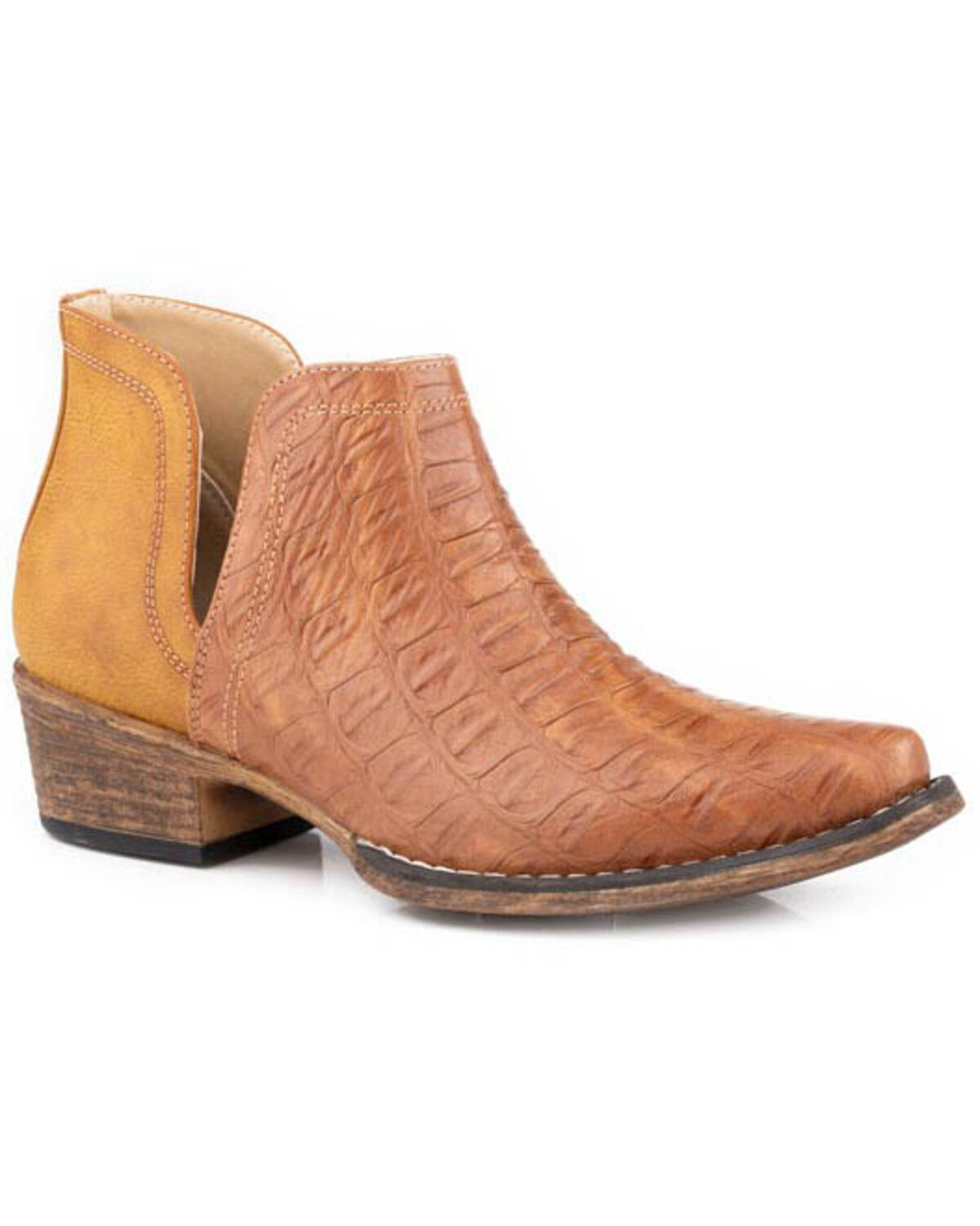 Roper Women's Ava Caiman Printed Western Booties - Snip Toe