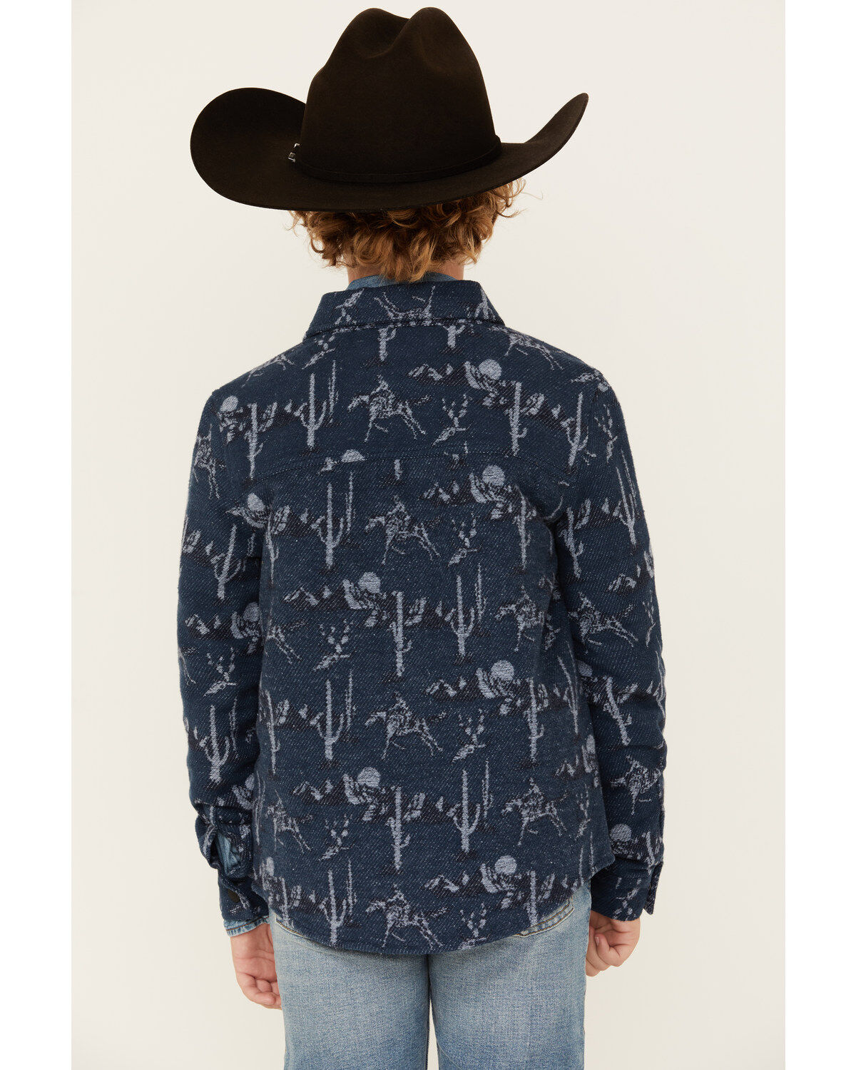 Rock & Roll Denim Boys' Cactus Print Shacket