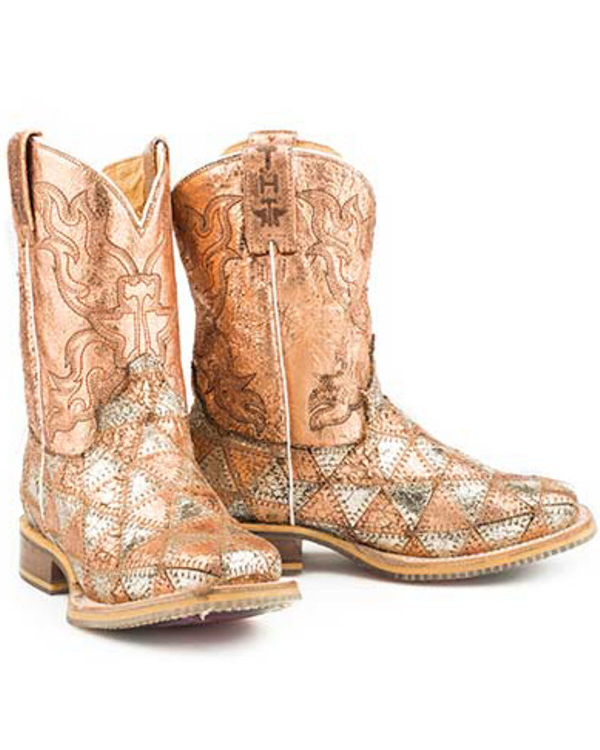 Tin Haul Little Girls' Mu Mish & Mash Western Boots - Square Toe