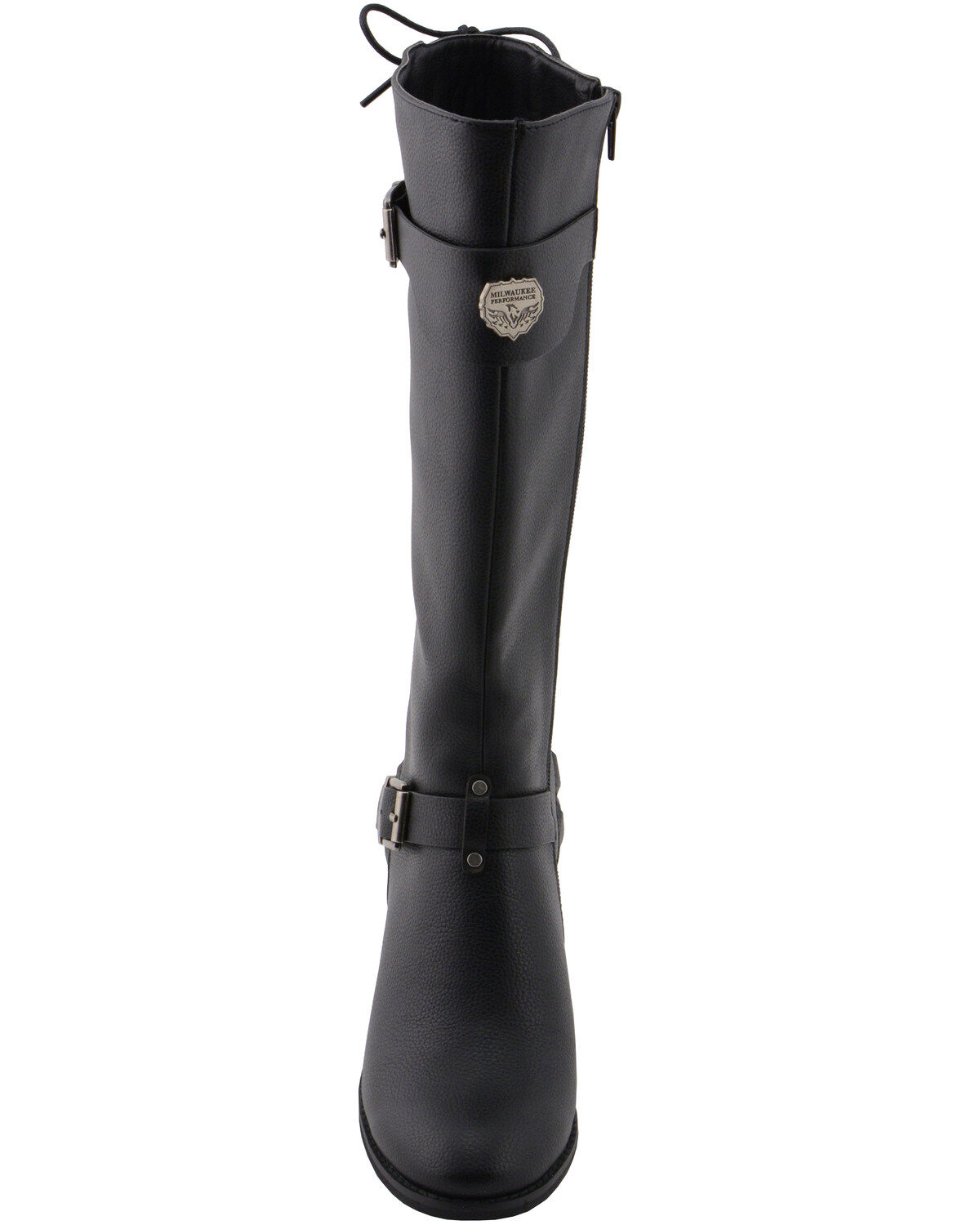 Milwaukee Leather Women's Back End Laced Riding Boots - Round Toe