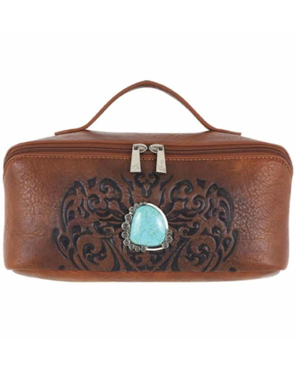 Catchfly Women's Embossed Cosmetic Case