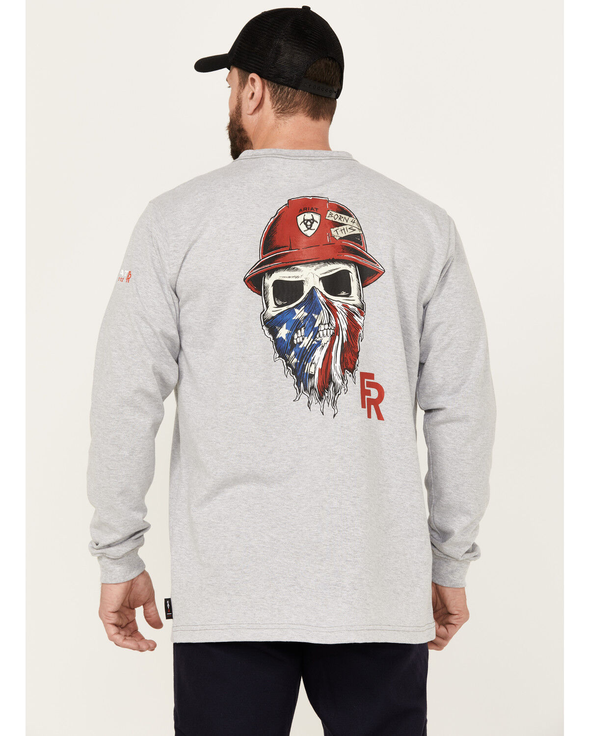 Ariat Men's FR Born For This Long Sleeve Graphic Work T-Shirt