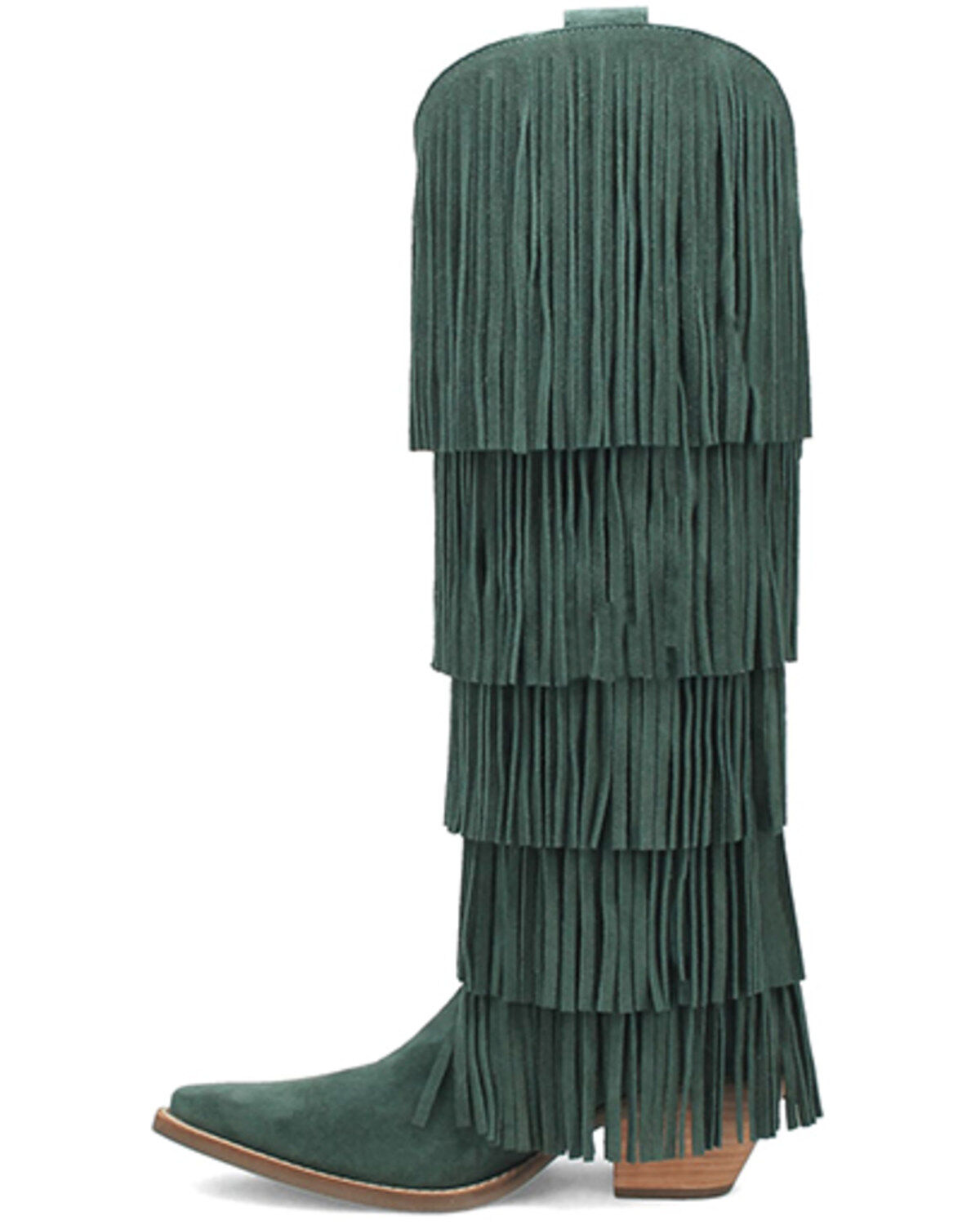 Dingo Women's Wild Child Suede Fringe Tall Western Boots - Snip Toe