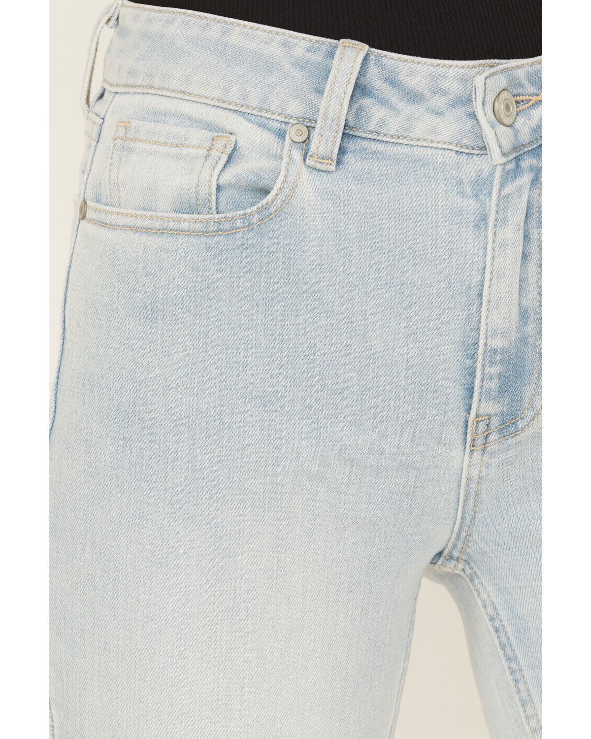 Shyanne Women's Celeste Light Wash High Rise Bootcut Comfort Stretch Denim Jeans