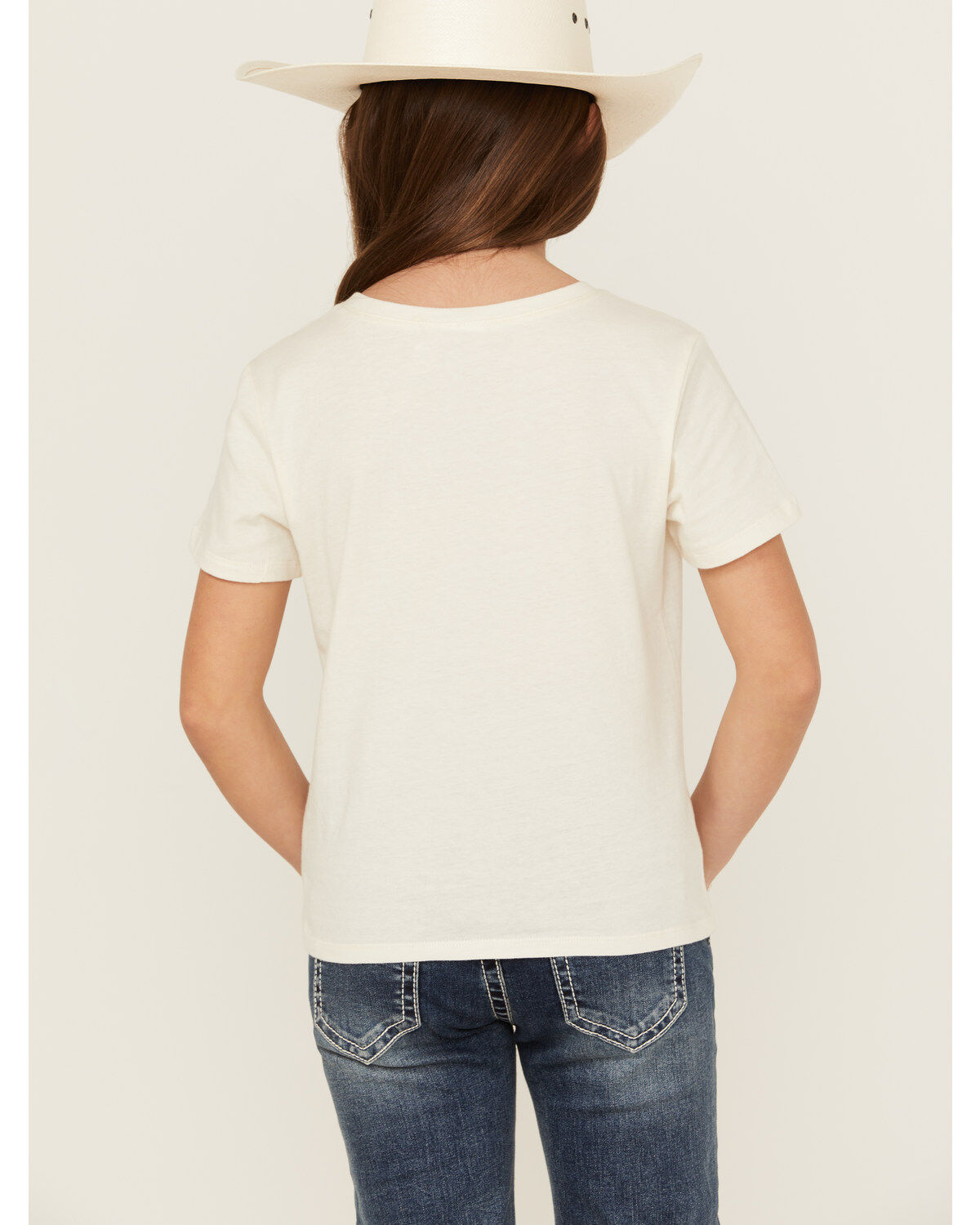 Self Esteem Girls' Howdy Sequin Short Sleeve Graphic Tee