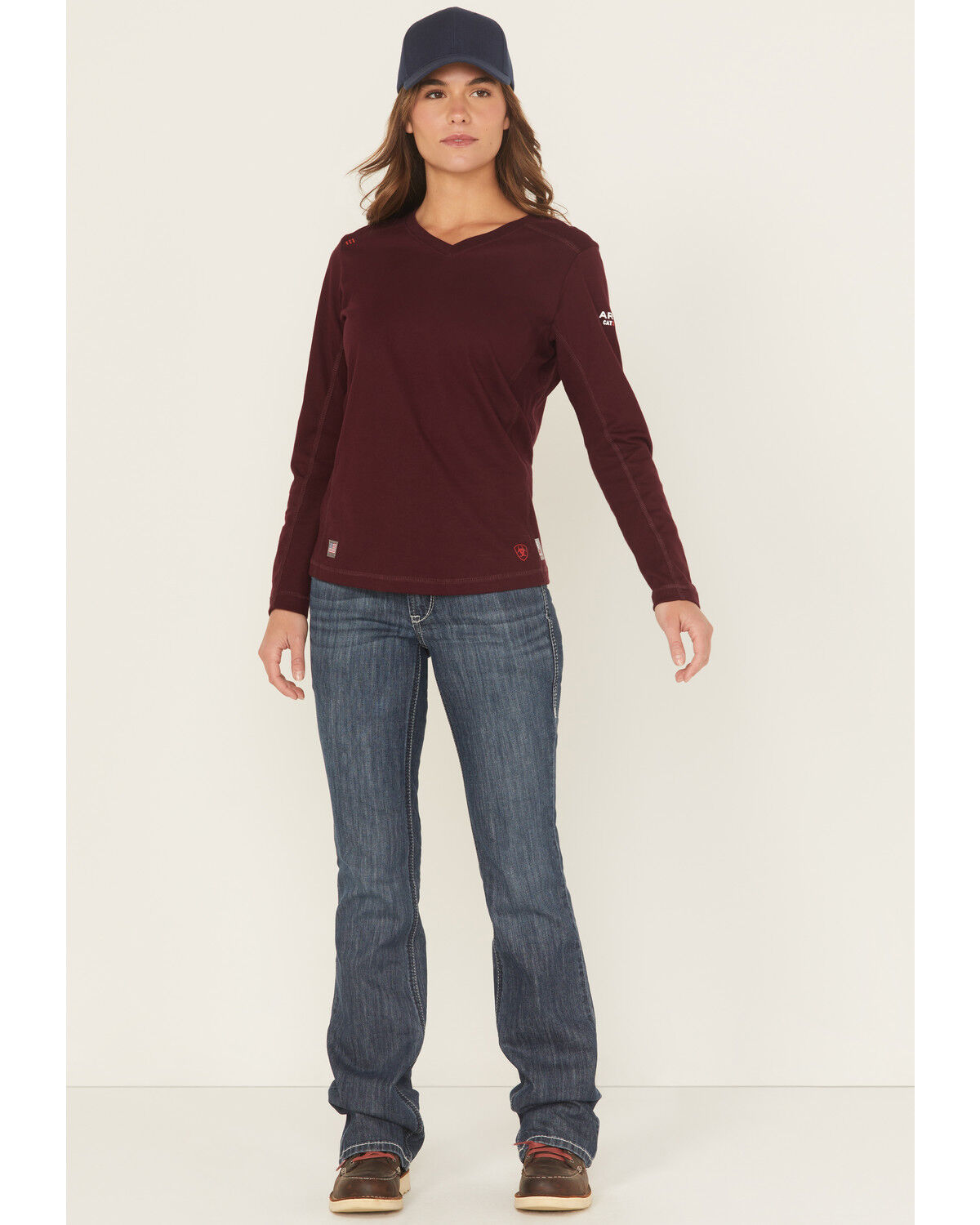 Ariat Women's FR Mid Rise Durastretch Duralight Ella Bootcut Jeans
