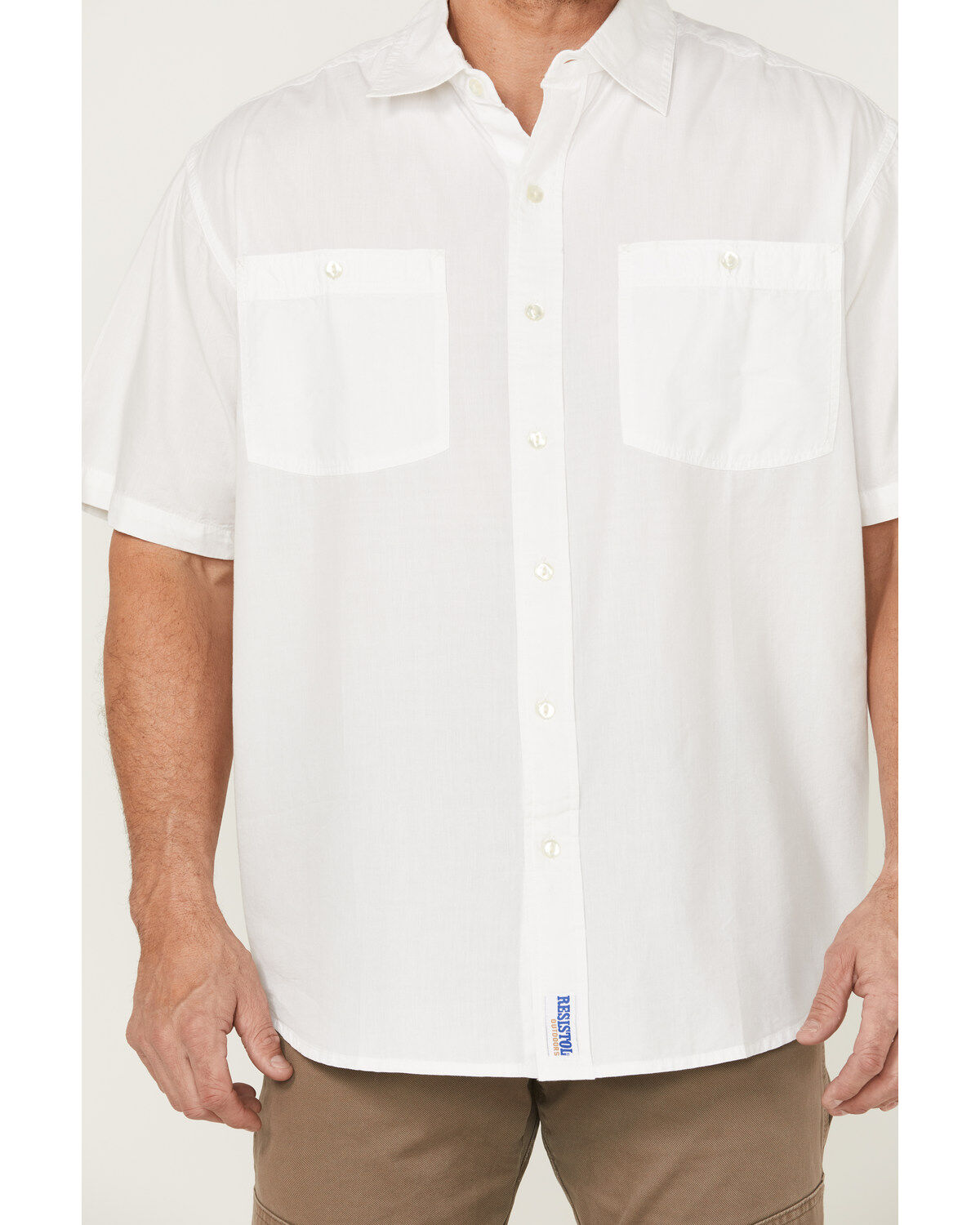 Resistol Men's Solid Short Sleeve Button-Down Western Shirt