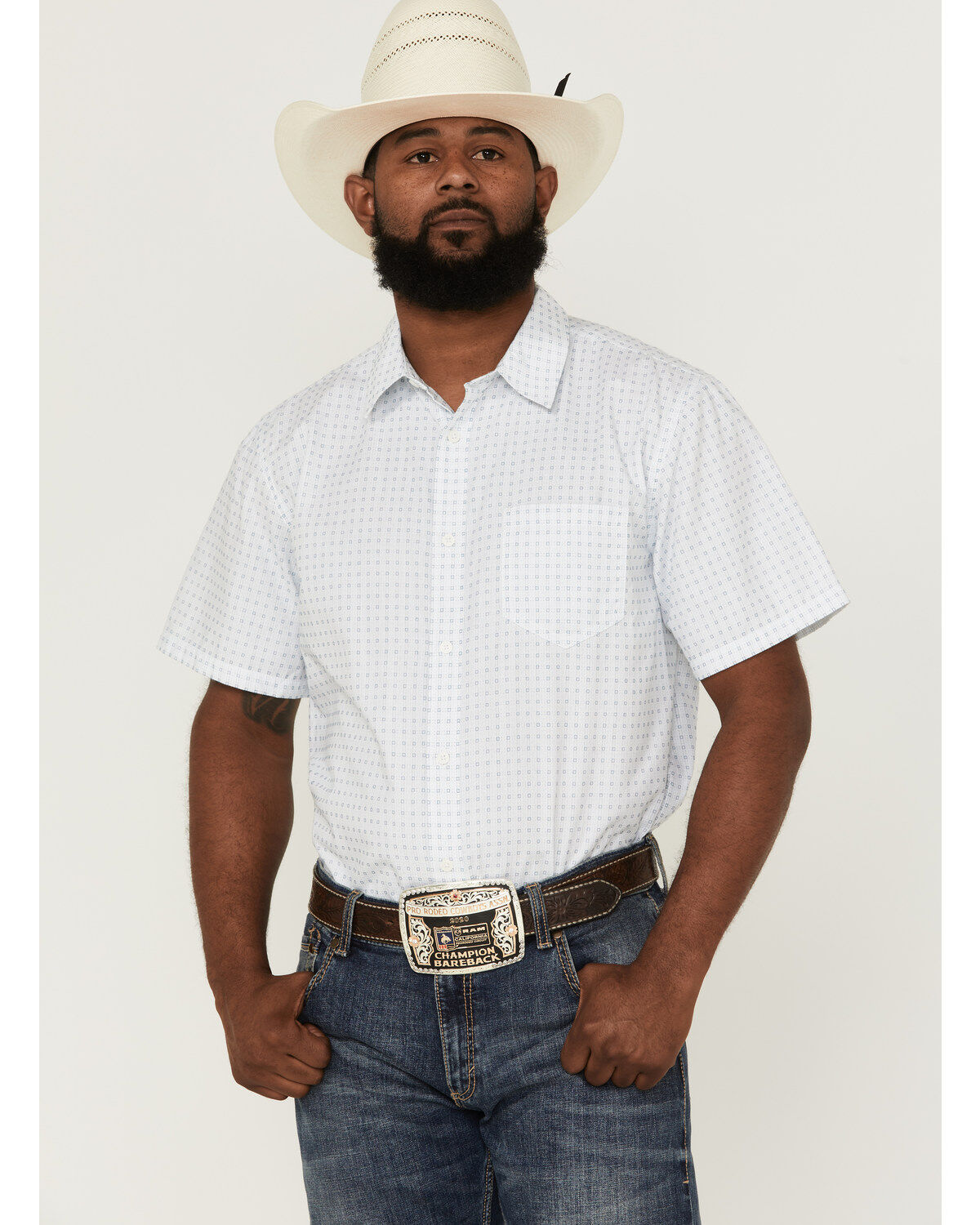 Gibson Men's Throwback Plaid Short Sleeve Button-Down Western Shirt