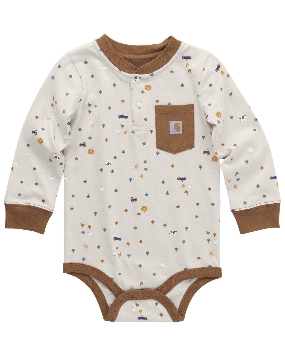 Carhartt Infant Boys' Conversational Print Long Sleeve Onesie