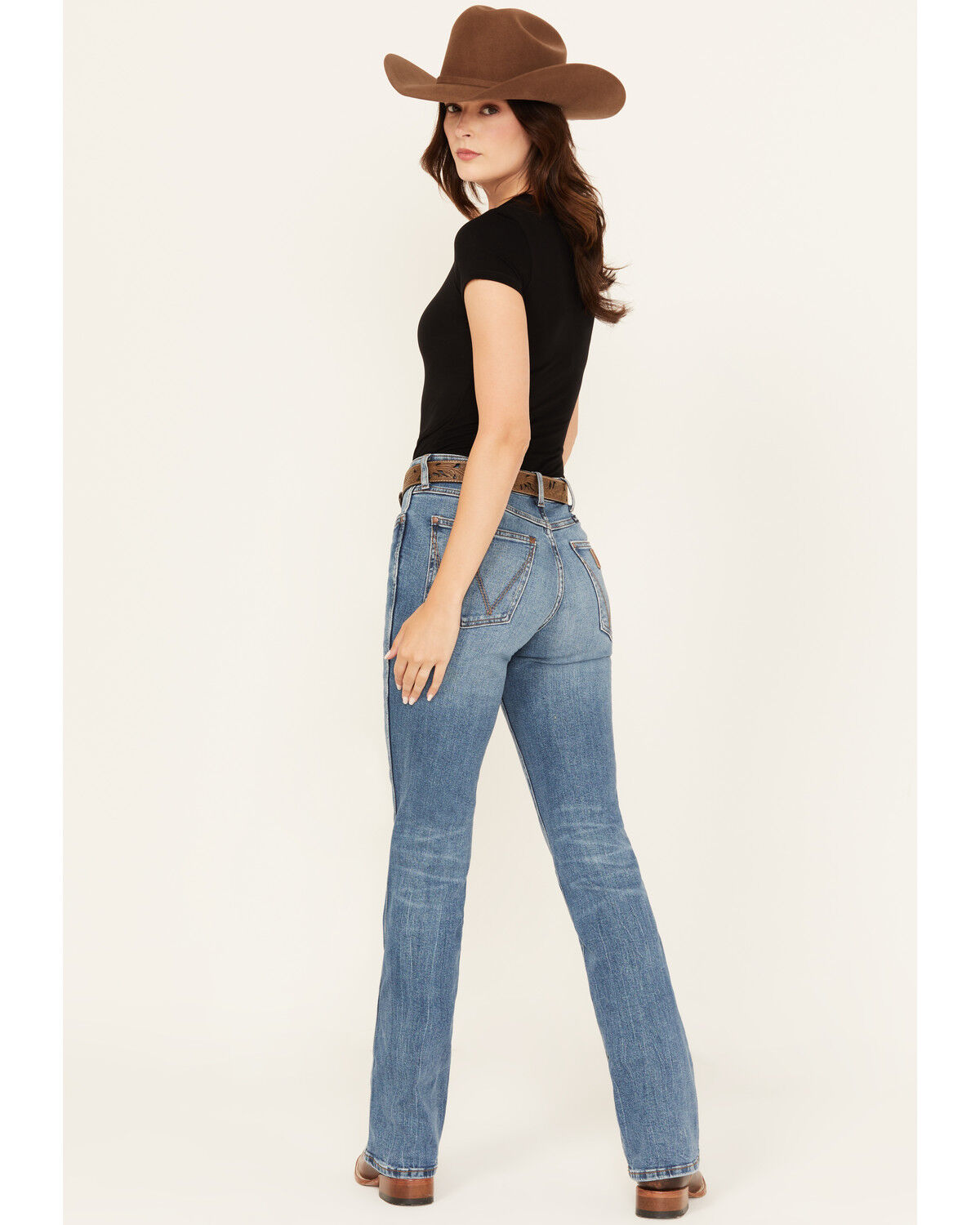 Wrangler Retro Women's Light Wash Kelly High Rise Bootcut Stretch Denim Jeans