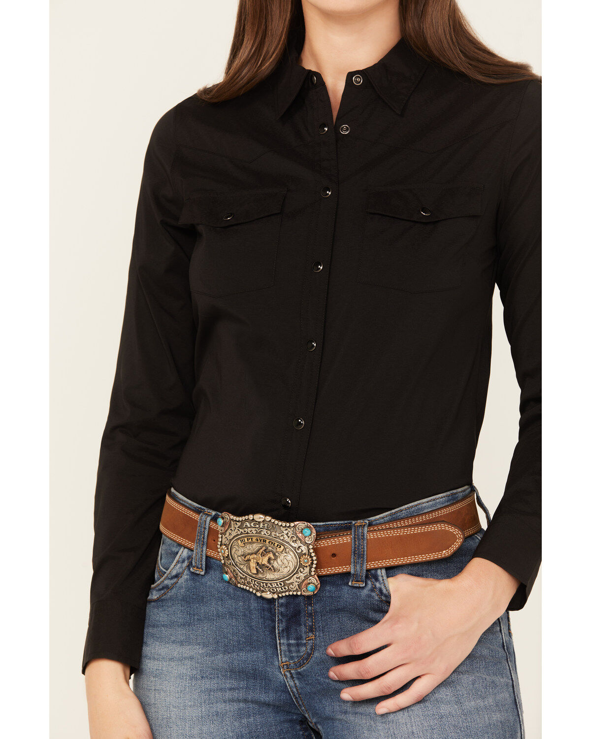 Shyanne Women's Long Sleeve Snap Vented Riding Shirt