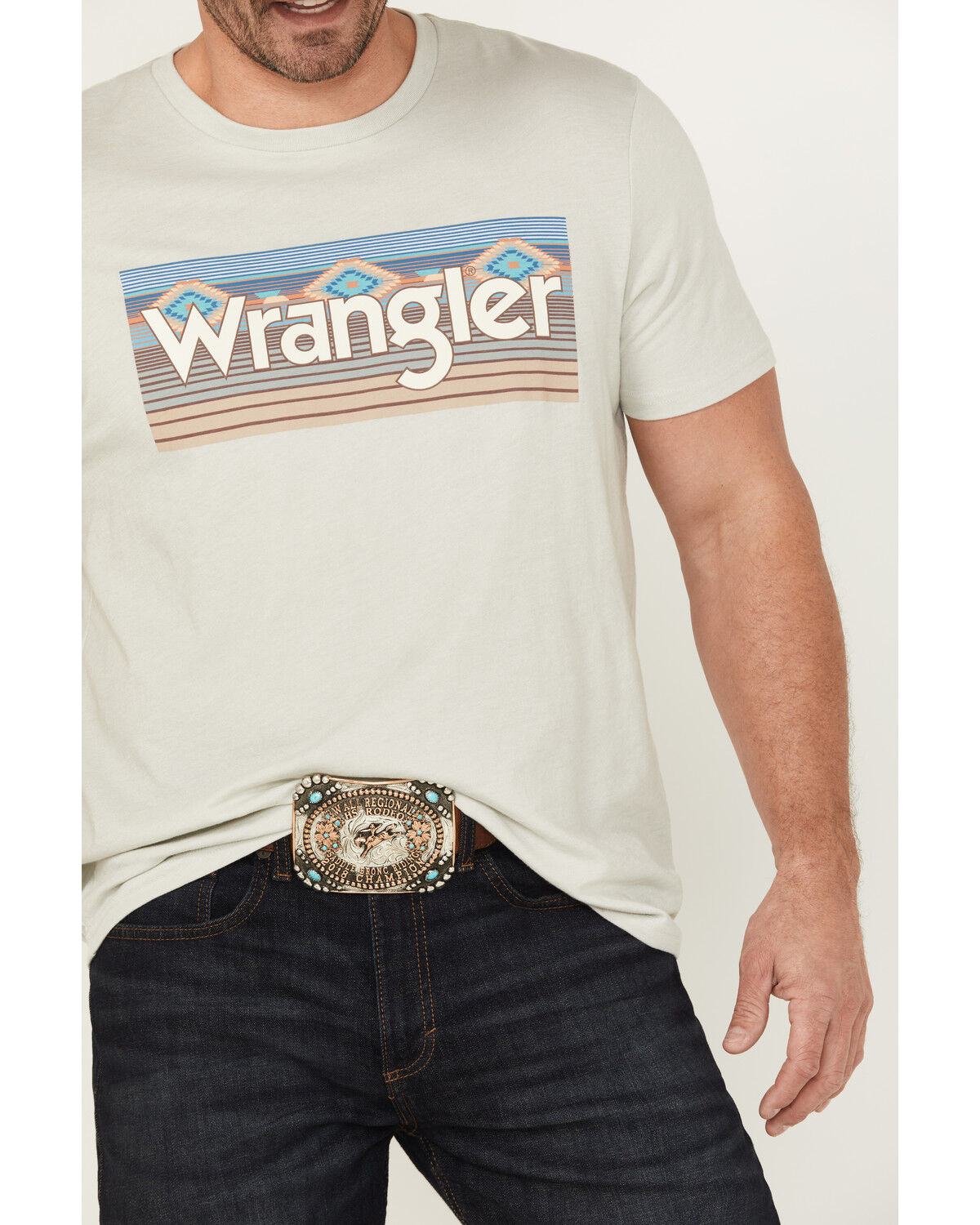 Wrangler Men's Southwestern Logo Short Sleeve Graphic T-Shirt