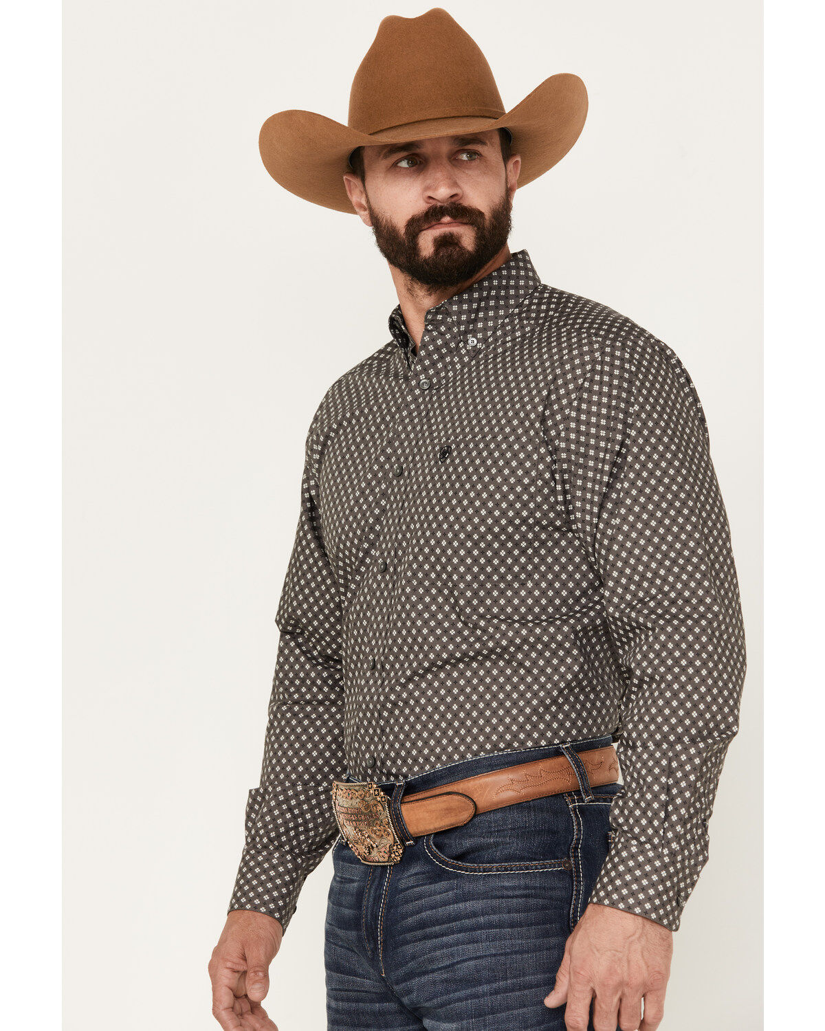 Ariat Men's Winston Classic Fit Long Sleeve Button-Down Western Shirt