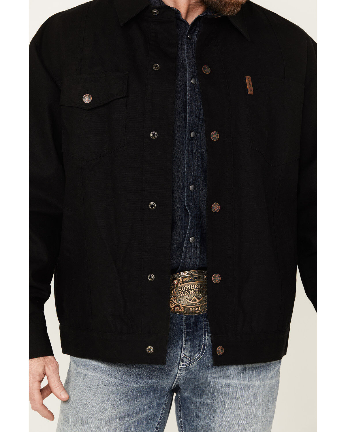 Cinch Men's Canvas Solid Snap Jacket