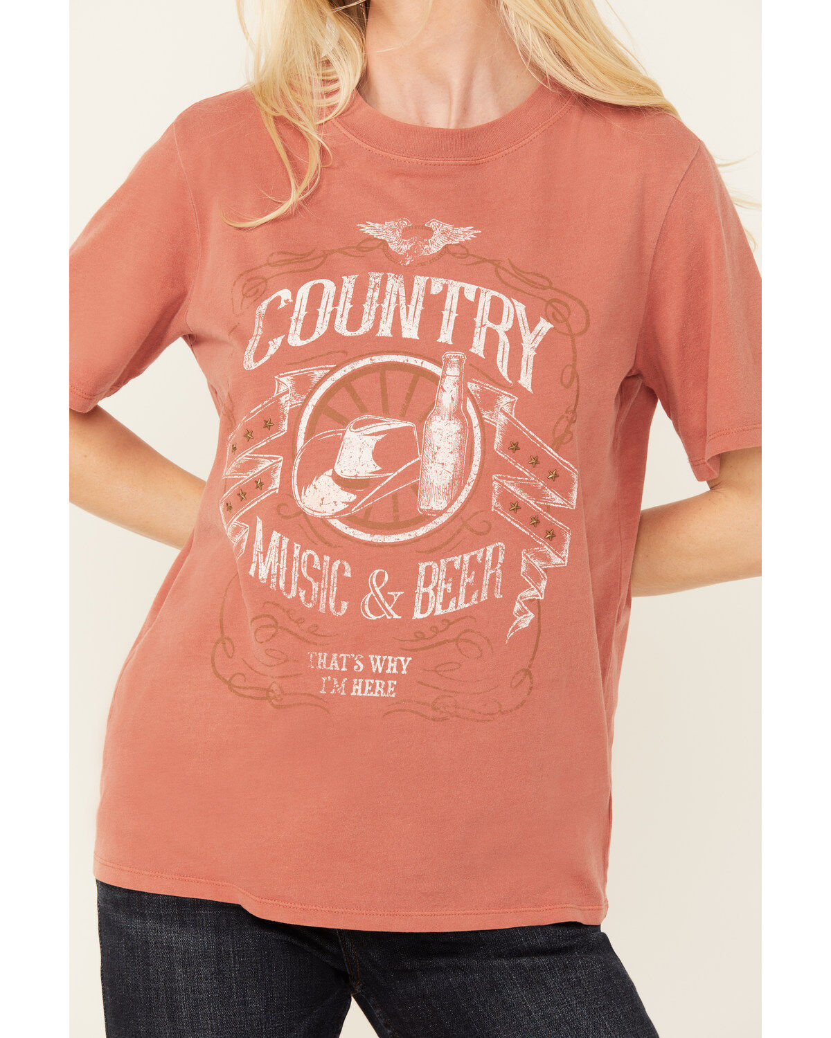 Idyllwind Women's Helen Country Music and Beer Short Sleeve Graphic Tee