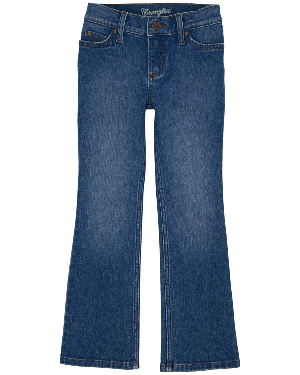 Wrangler Girls' Dark Wash Bootcut Stretch Denim Jeans