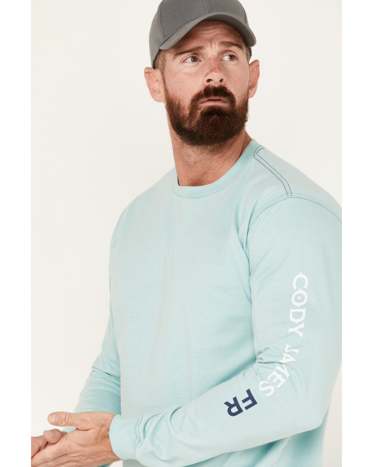 Cody James Men's FR Logo Long Sleeve Stretch Work T-Shirt