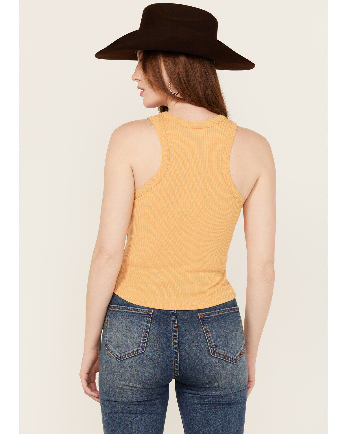 Miss Me Women's Studded Split V Neck Tank