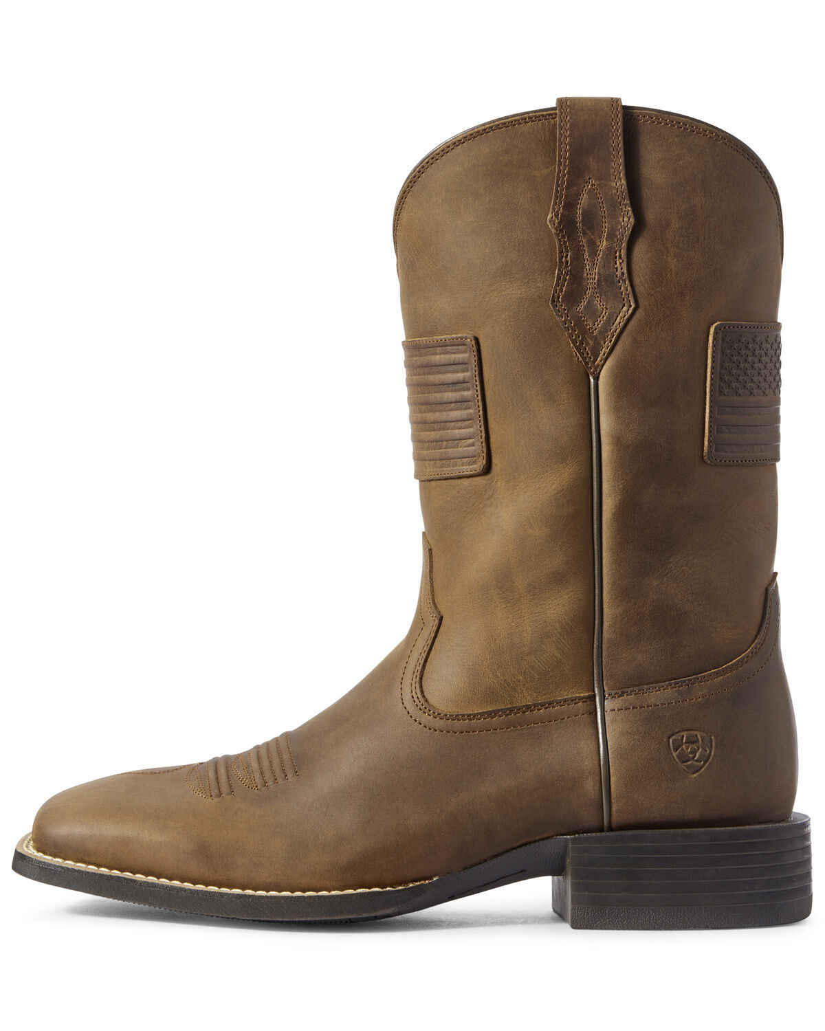 Ariat Men's Sport Patriot II American Flag Western Performance Boots - Broad Square Toe