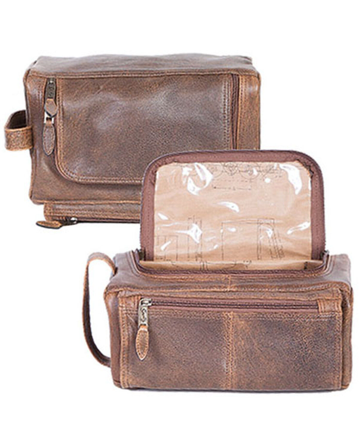 Scully Men's Leather Toiletry Bag