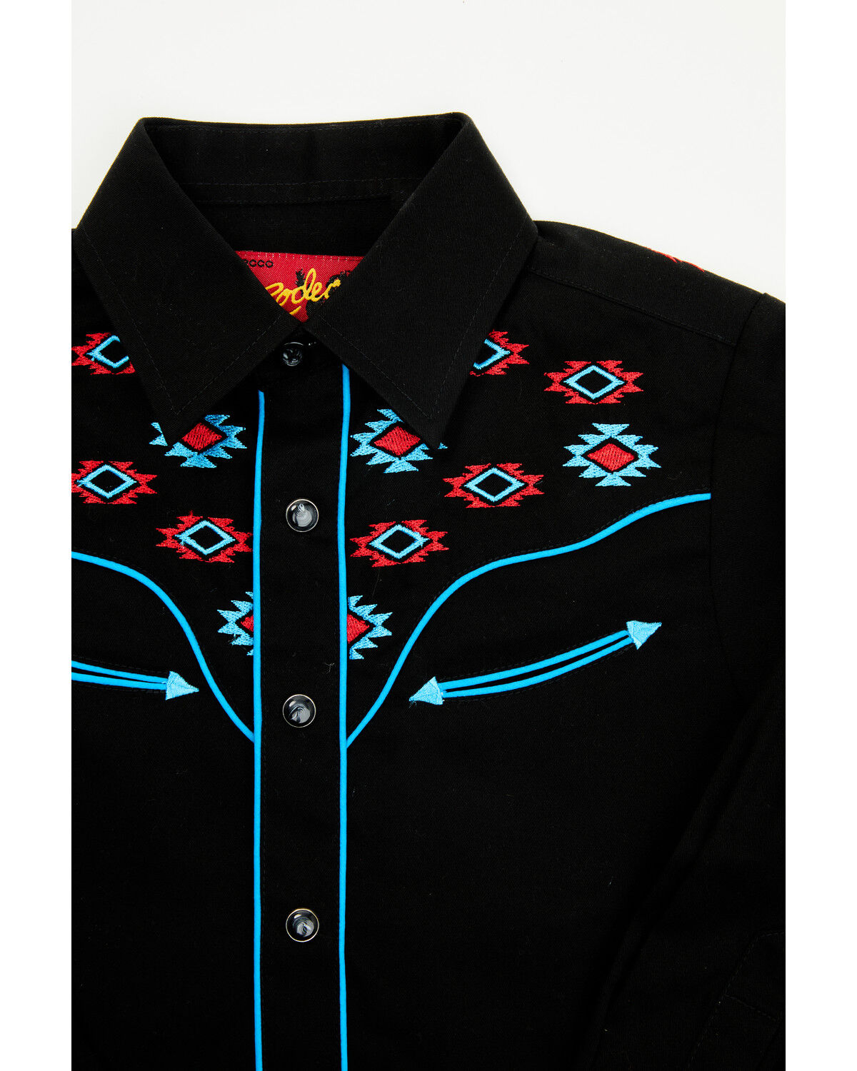Avalon Boys' Embroidered Long Sleeve Snap Western Shirt