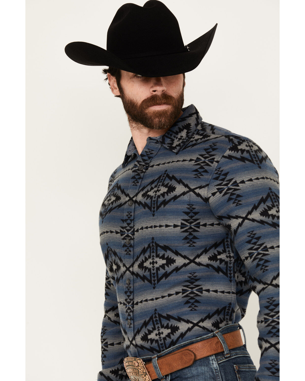 Pendleton Men's Marshall Printed Long Sleeve Button-Down Shirt