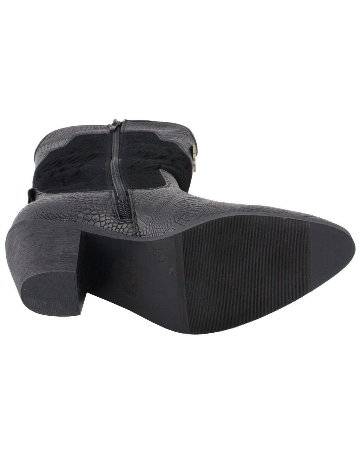 Milwaukee Leather Women's Snake Print Western Boots - Round Toe