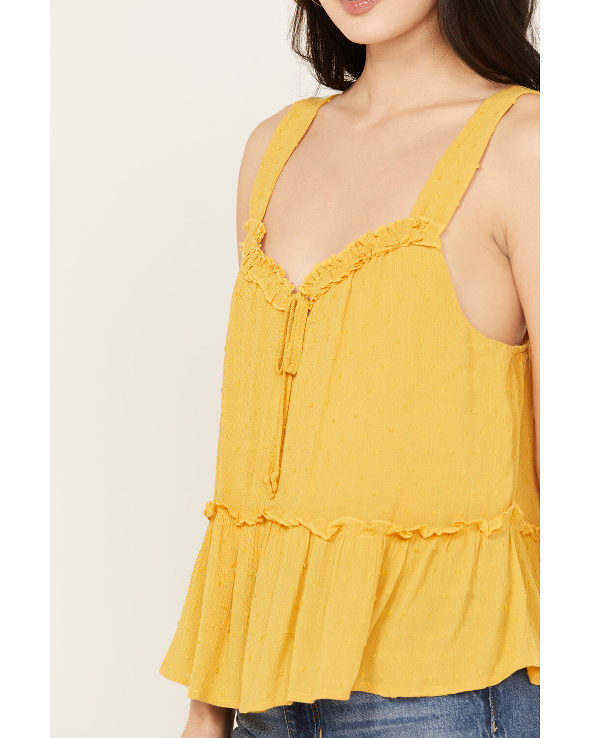 Trixxi Women's Swiss Dot Tank