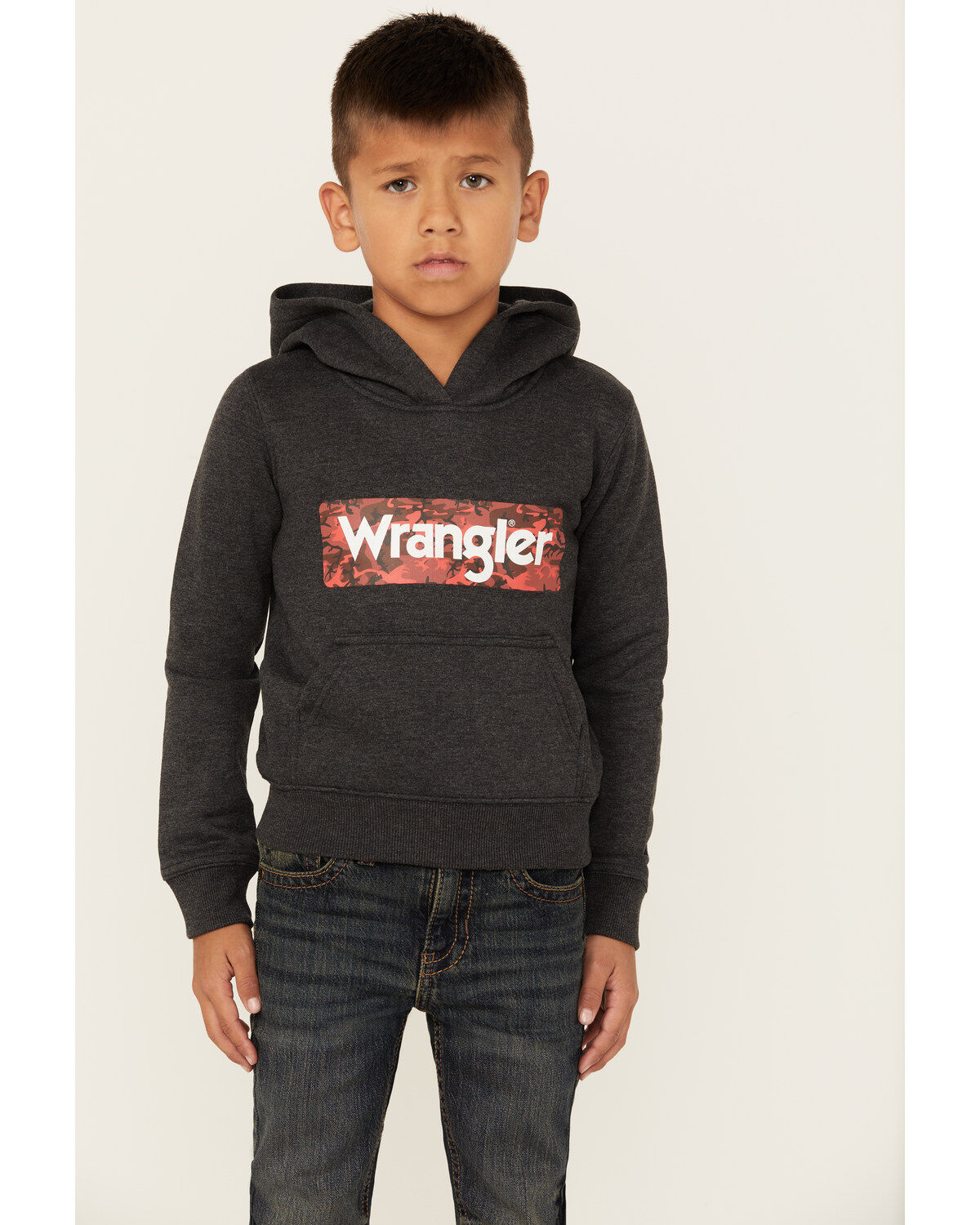 Wrangler Boys' Caviar Logo Hood Sweatshirt