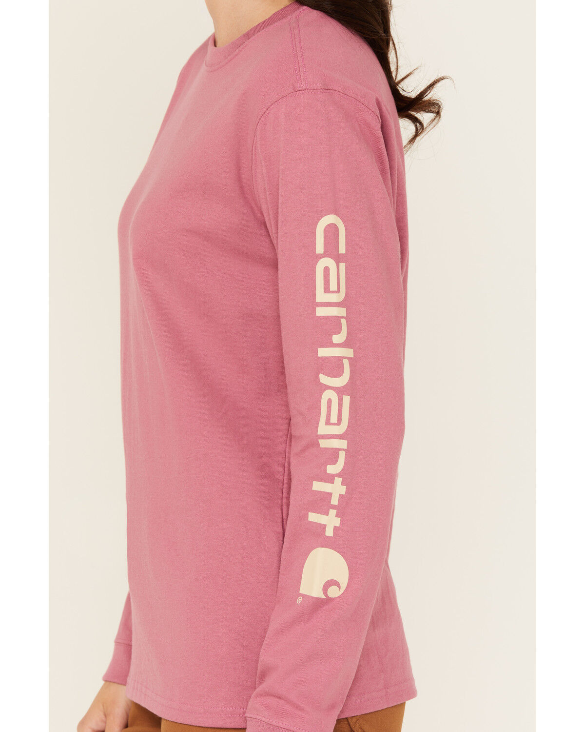 Carhartt Women's Loose Fit Heavyweight Long Sleeve Logo Graphic Work T-Shirt