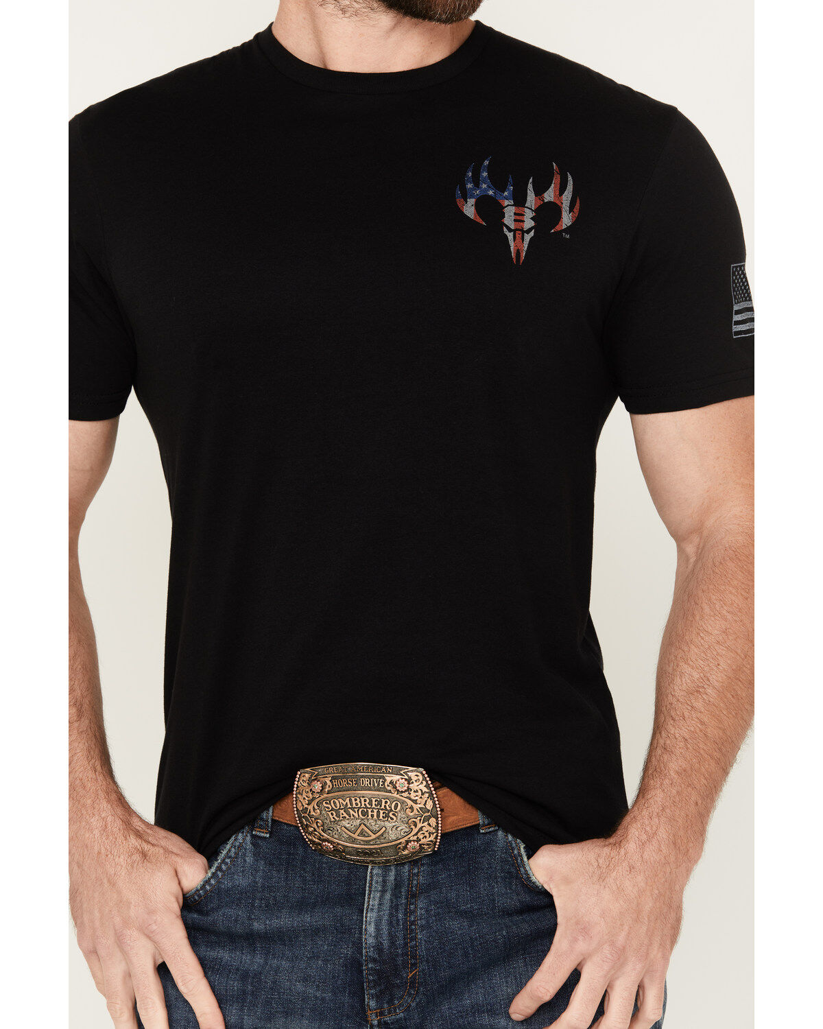 Buckwear Men's More Spine Short Sleeve Graphic T-Shirt