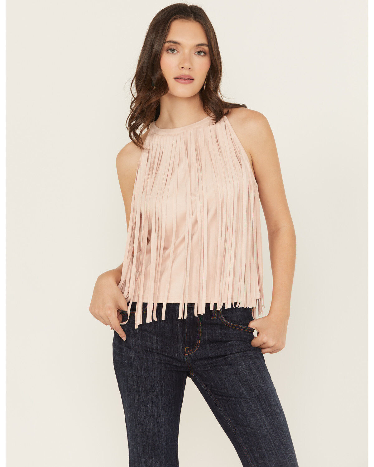 Idyllwind Women's Madie Faux Suede Fringe Tank
