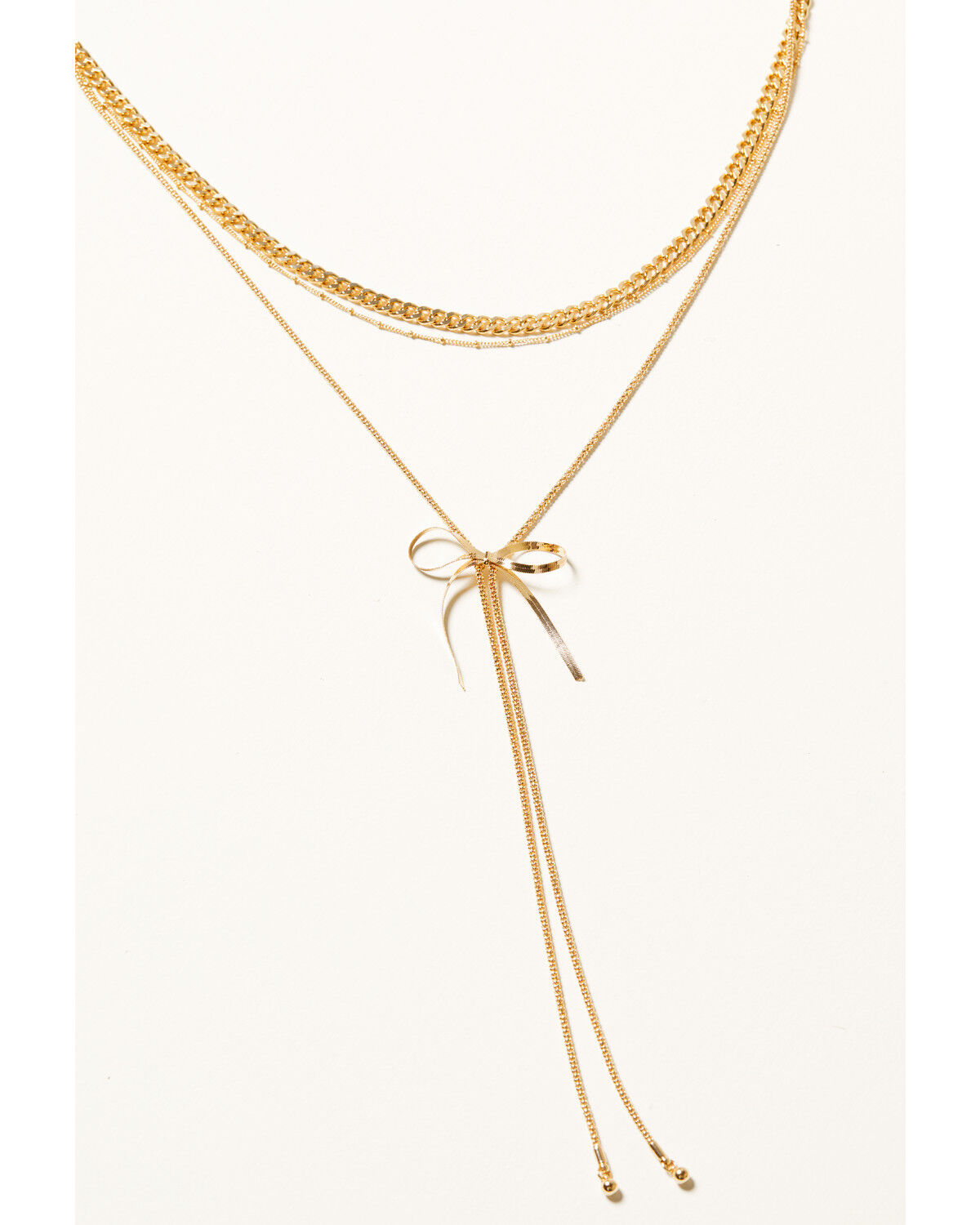 Shyanne Women's Layered Bow Bolo Necklace