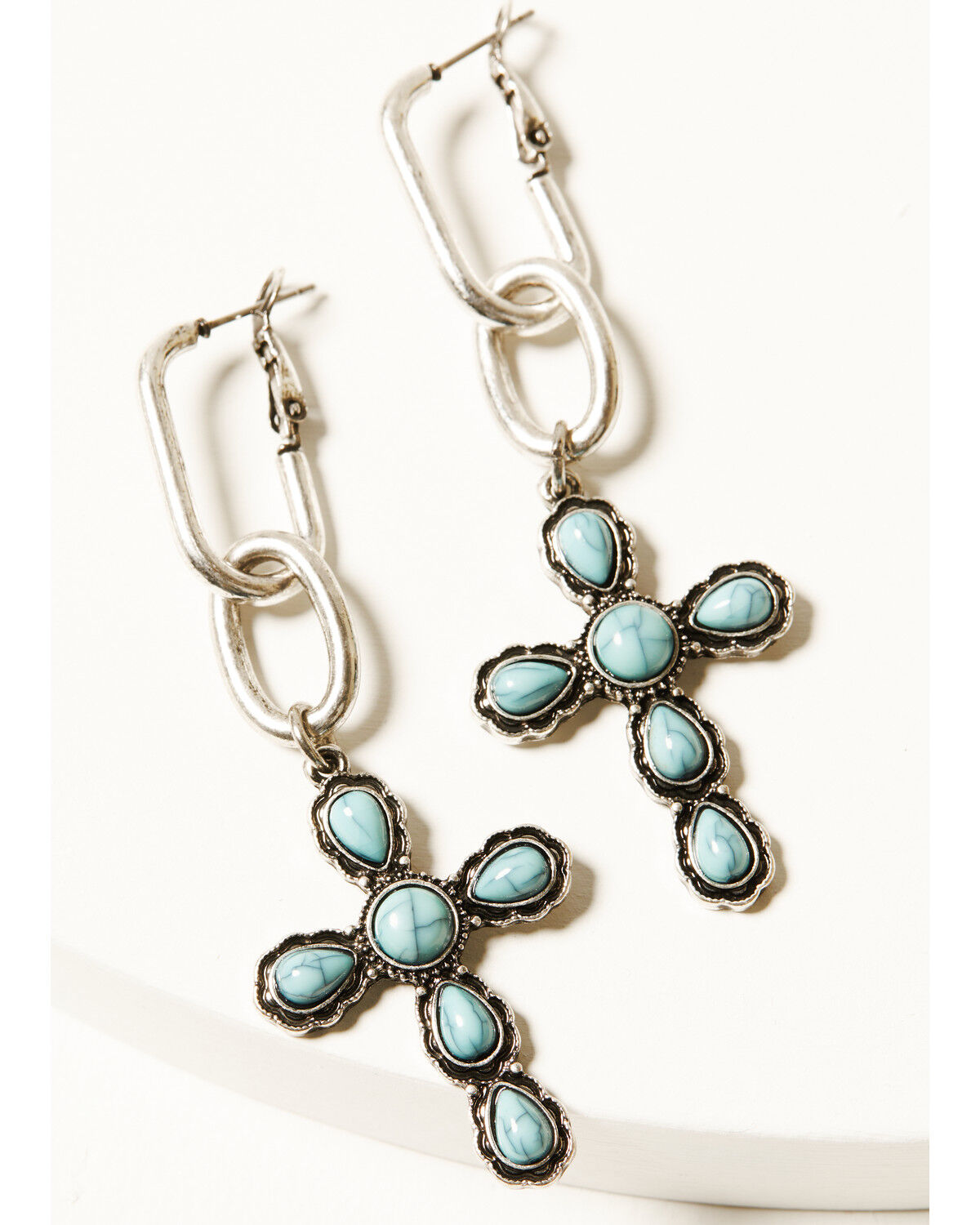 Shyanne Women's Cross Statement Earrings
