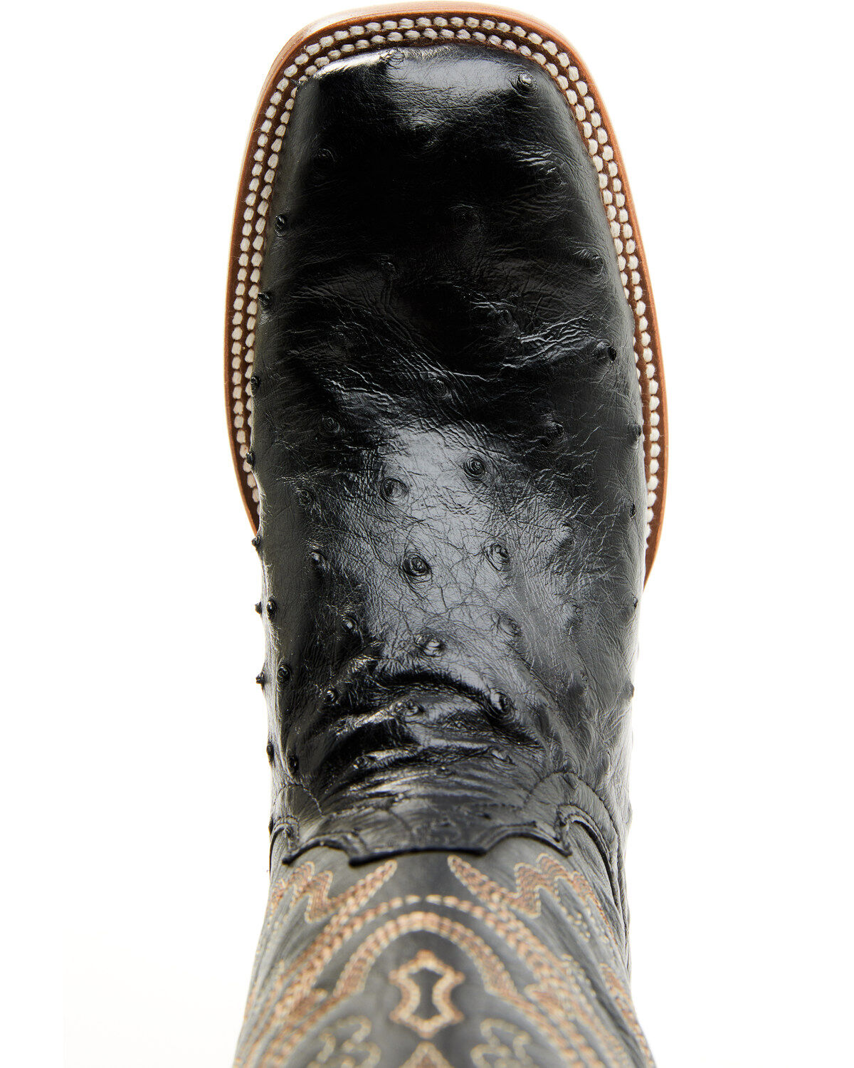 Shyanne Women's Kacie Exotic Ostrich Western Boots - Broad Square Toe