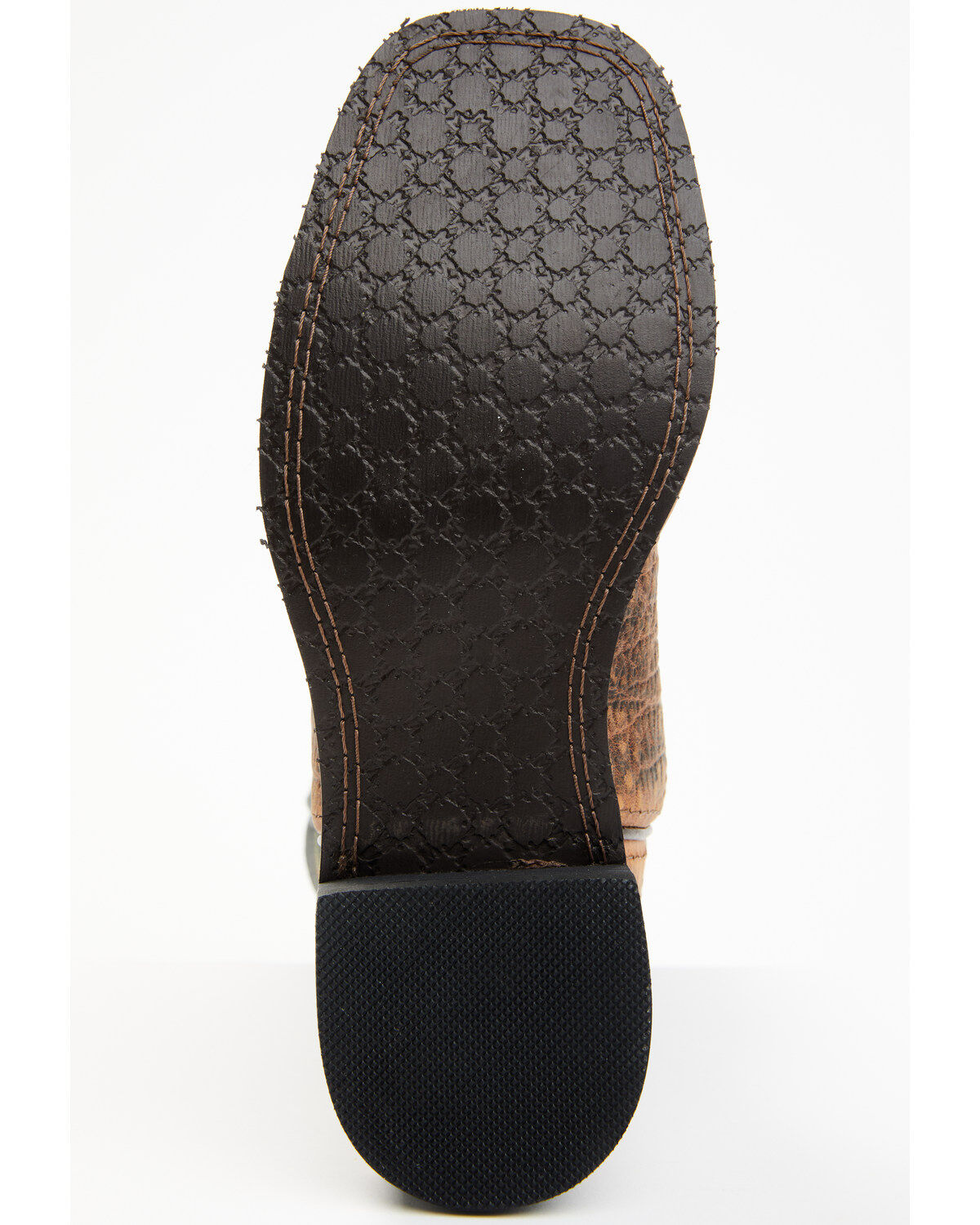 Smoky Mountain Boys' Jesse Bison Leather Print Boot - Square Toe