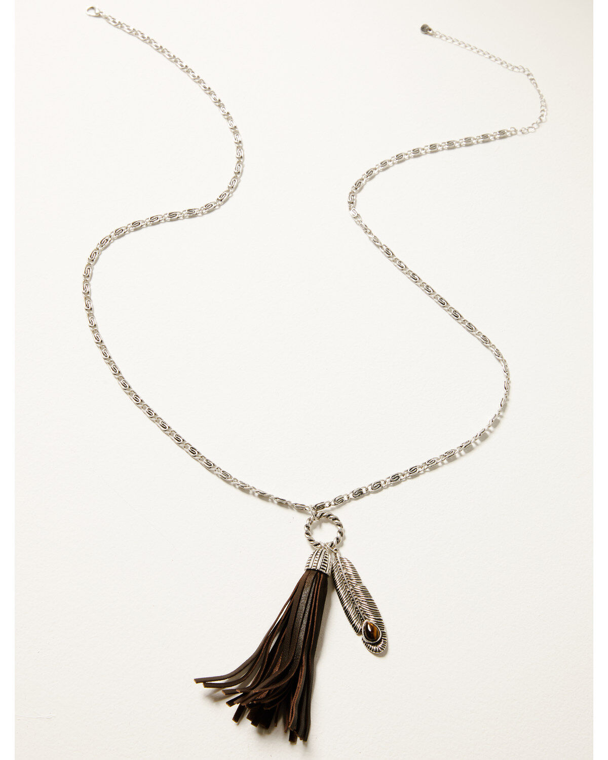 Shyanne Women's Juniper Sky Long Tassel Necklace