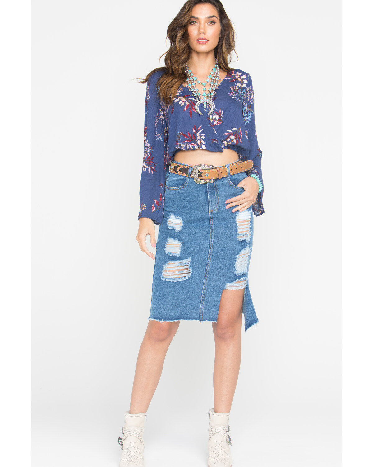 Sage the Label Women's Denim Penelope Skirt
