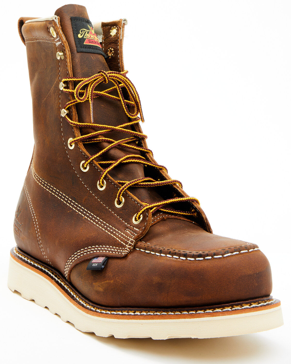 Thorogood Men's American Heritage 8" USA Wedge Work Boots - Steel Toe